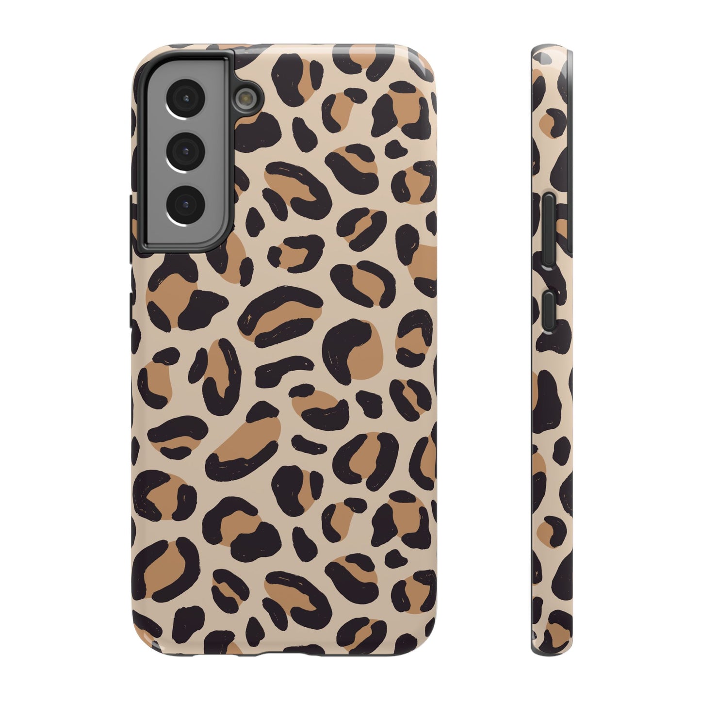 Glam Leopard Print Impact-Resistant Phone Case