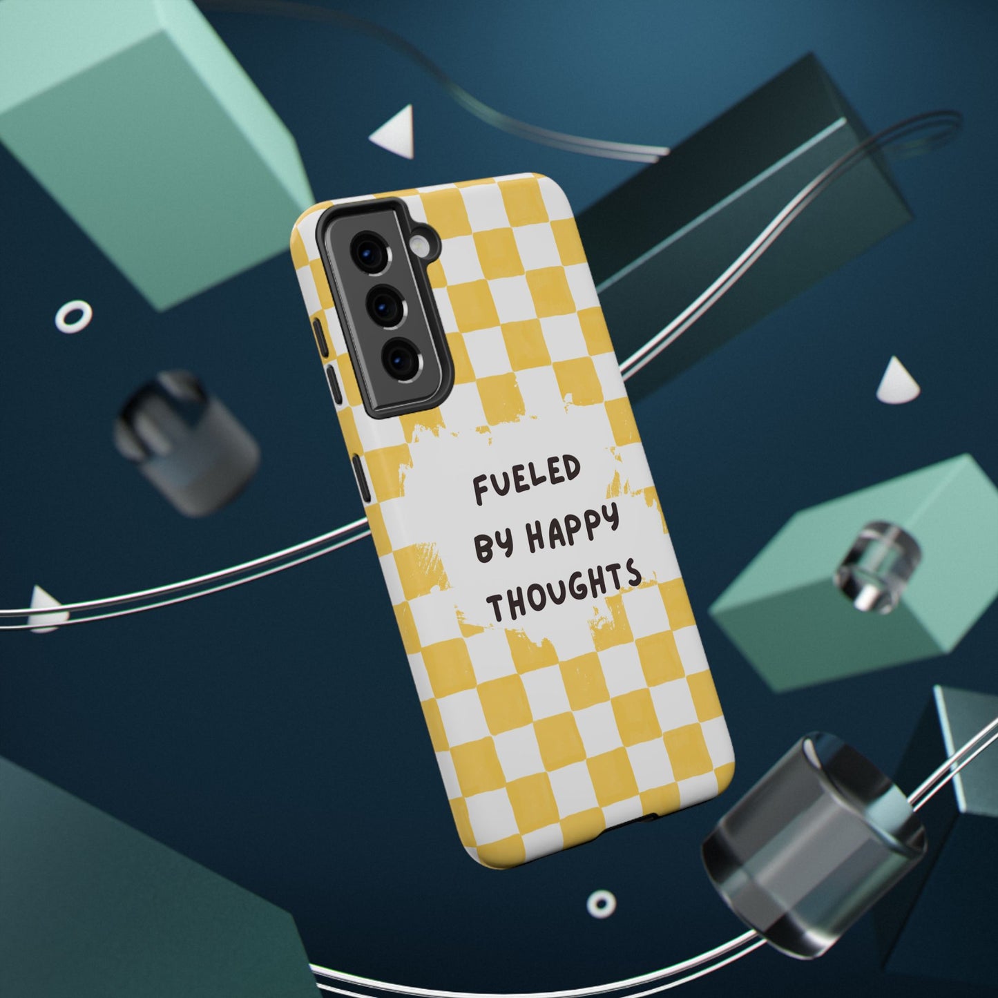 Fueled By Happy Thoughts Impact-Resistant Phone Case