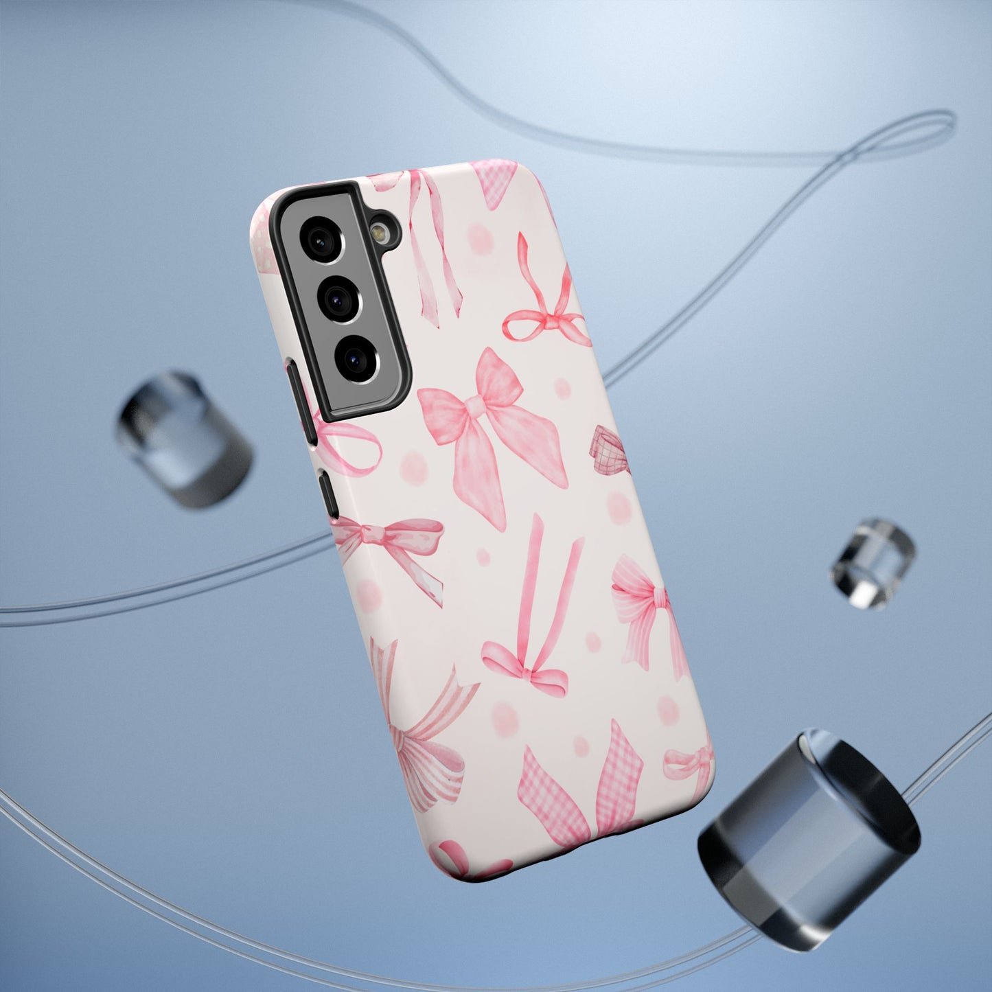 Pink Bows Impact-Resistant Phone Case