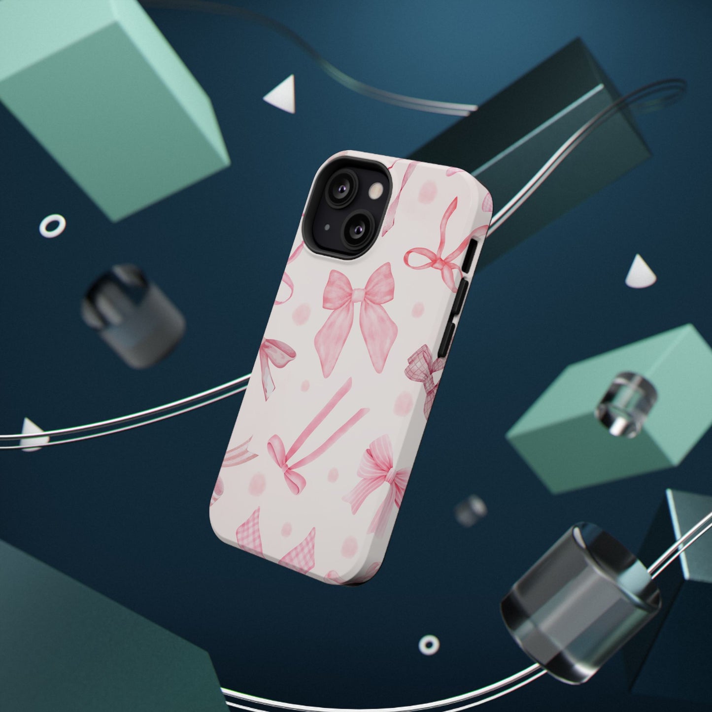 Pink Bows Impact-Resistant Phone Case