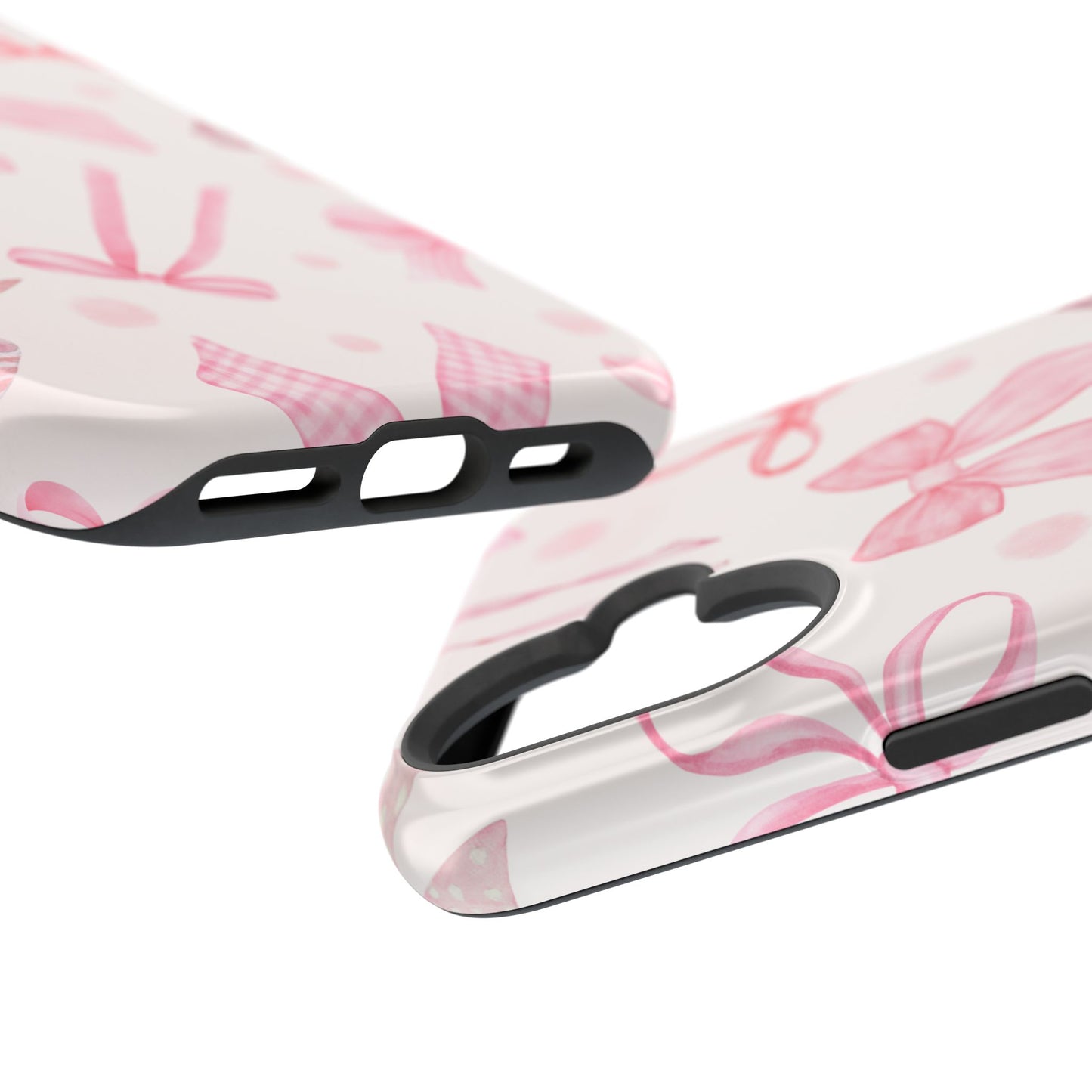 Pink Bows Impact-Resistant Phone Case