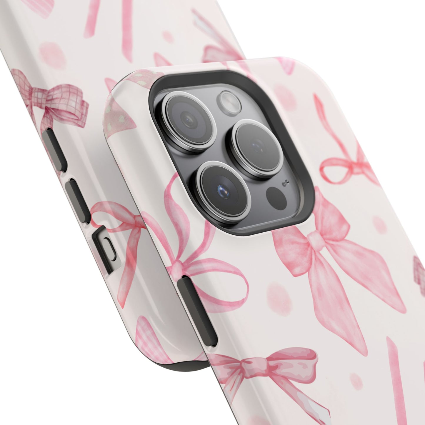 Pink Bows Impact-Resistant Phone Case