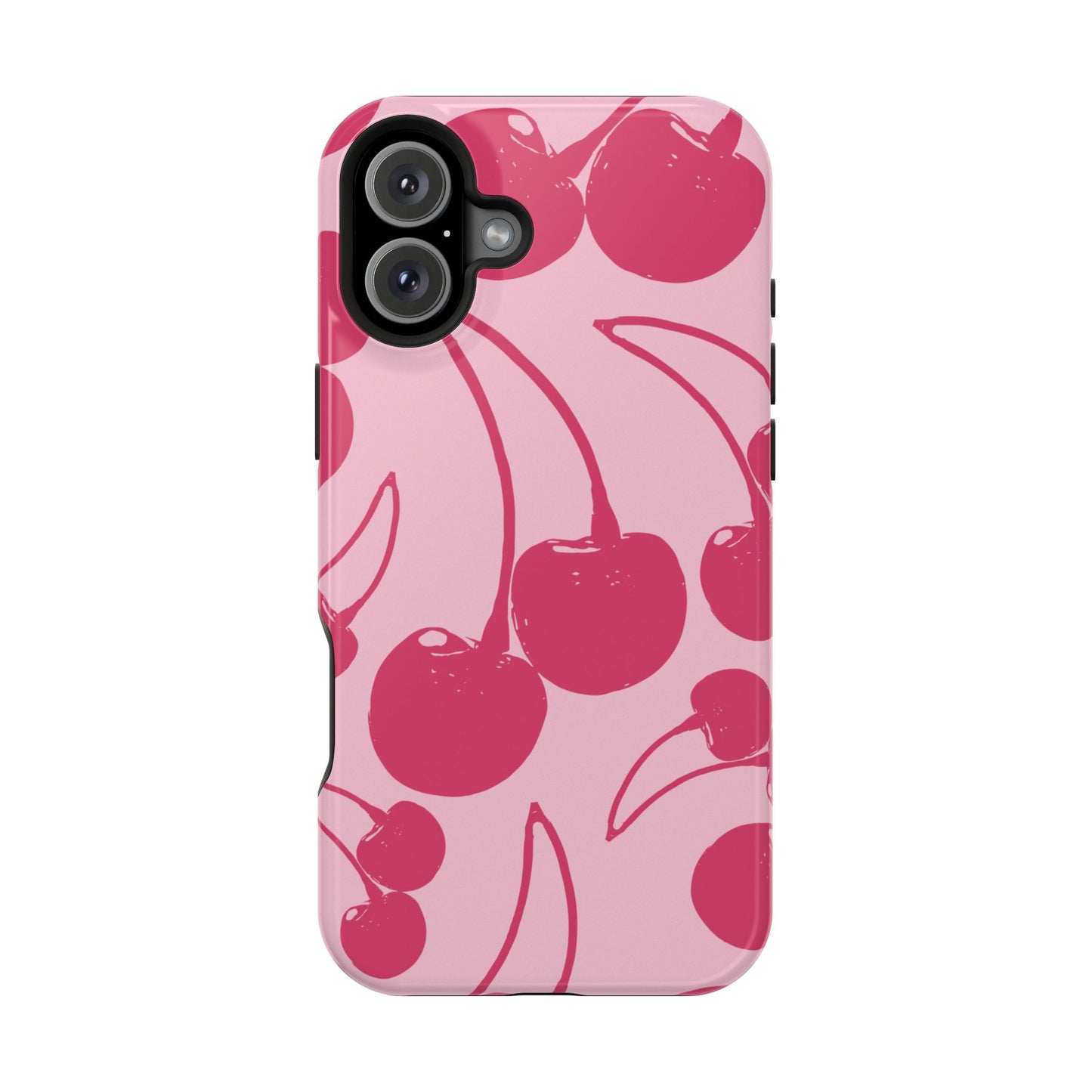 Pink Juicy Cherry Impact-Resistant Case
