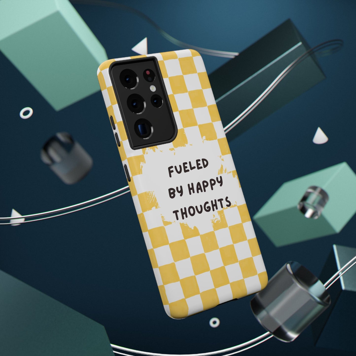 Fueled By Happy Thoughts Impact-Resistant Phone Case