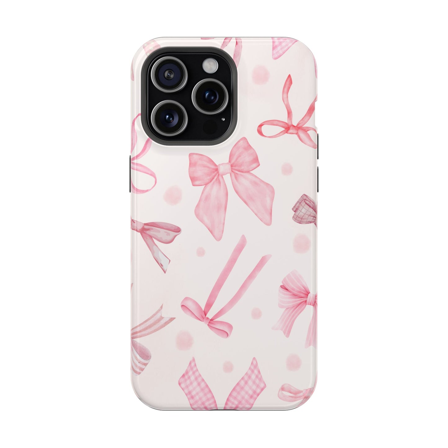 Pink Bows Impact-Resistant Phone Case