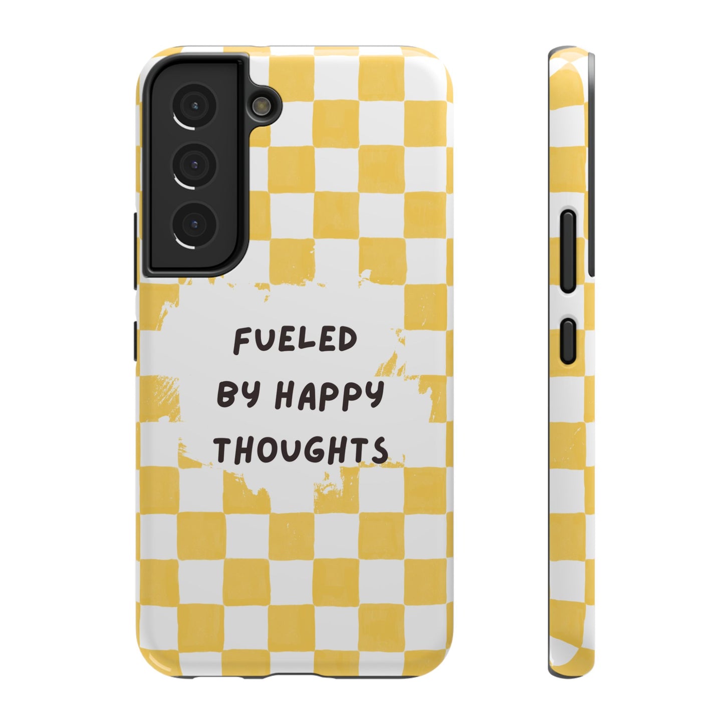 Fueled By Happy Thoughts Impact-Resistant Phone Case