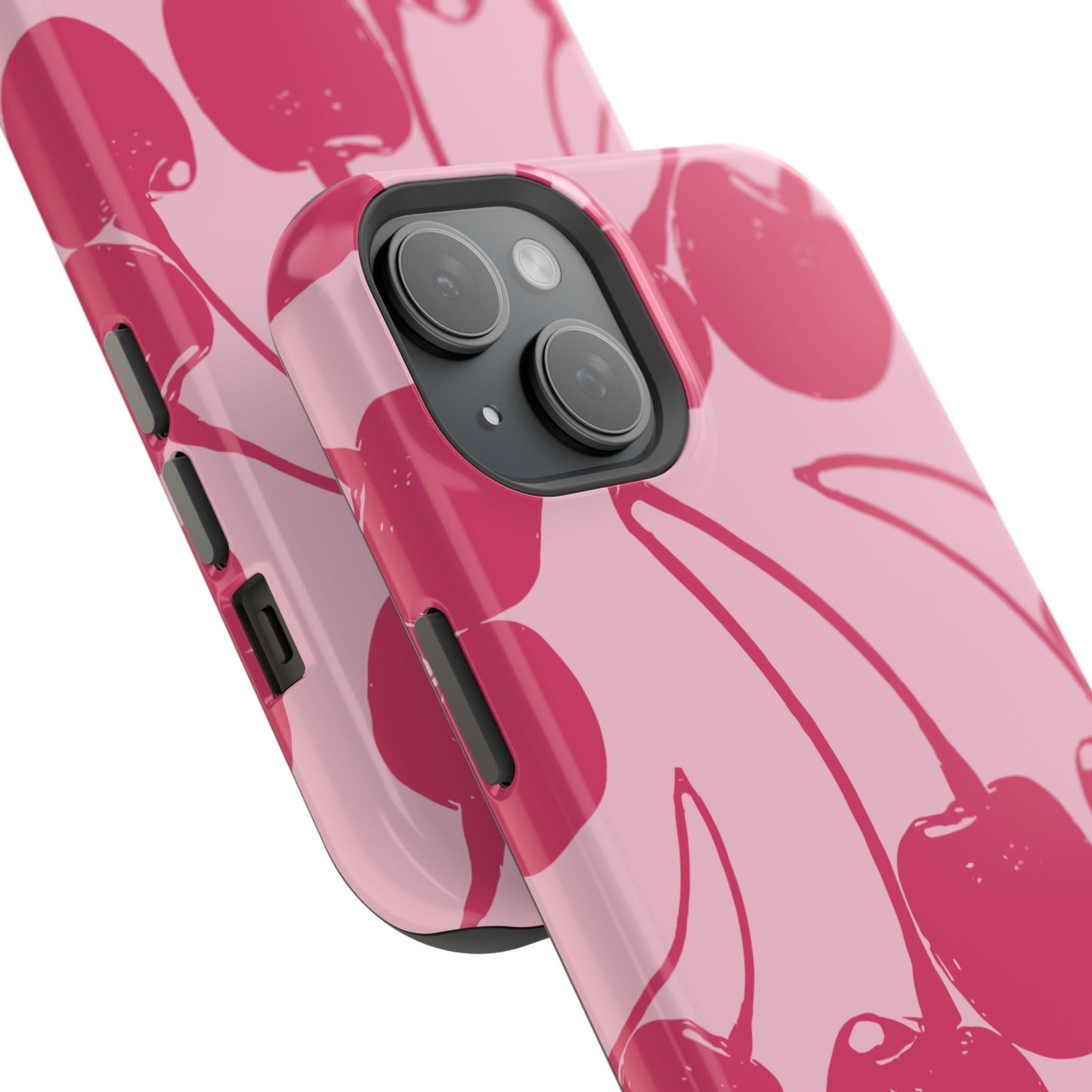 Pink Juicy Cherry Impact-Resistant Case
