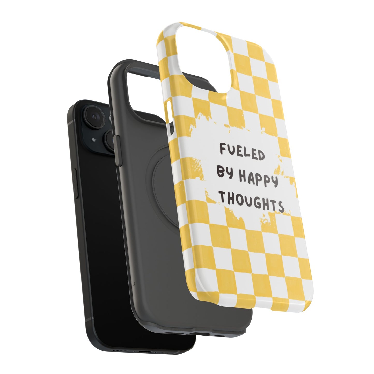 Fueled By Happy Thoughts Impact-Resistant Phone Case