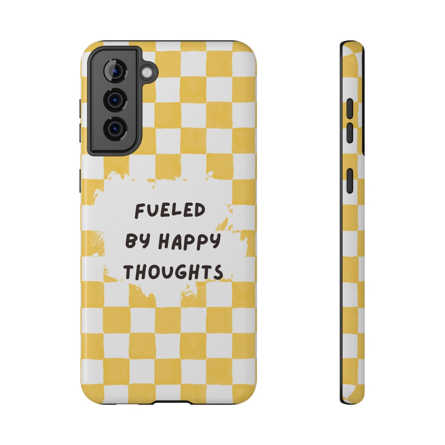 Fueled By Happy Thoughts Impact-Resistant Phone Case