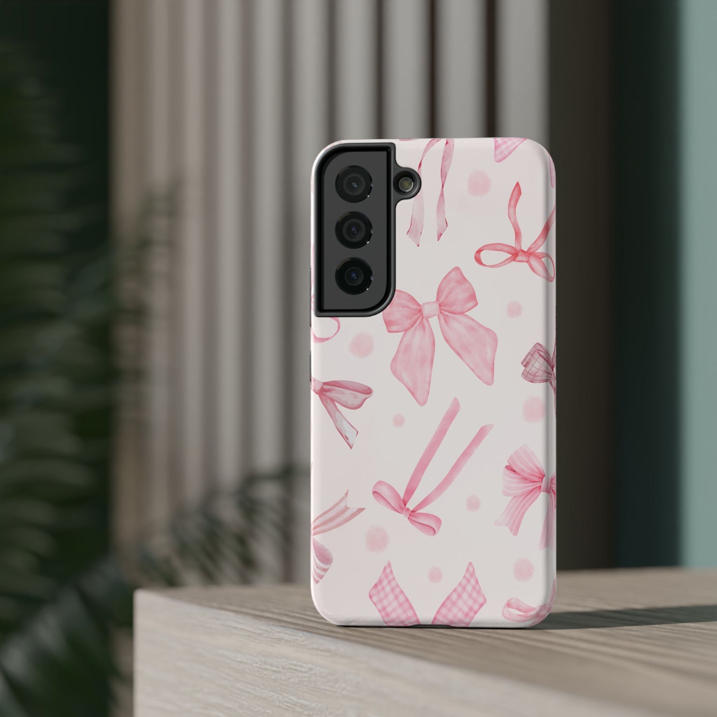 Pink Bows Impact-Resistant Phone Case