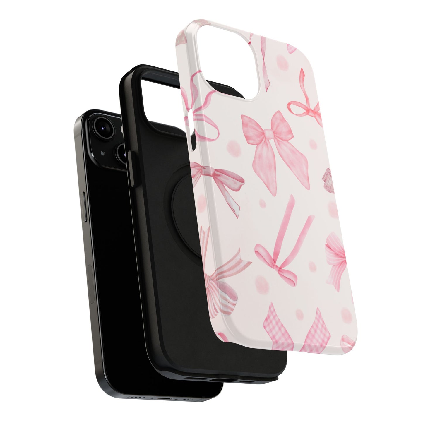 Pink Bows Impact-Resistant Phone Case