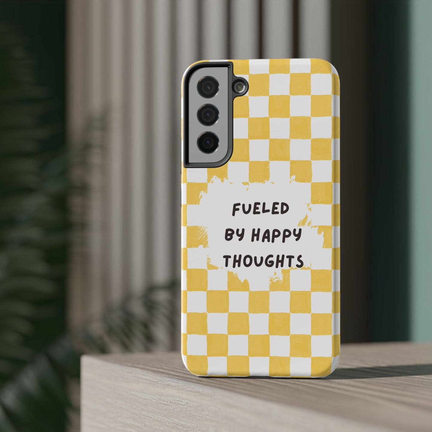 Fueled By Happy Thoughts Impact-Resistant Phone Case