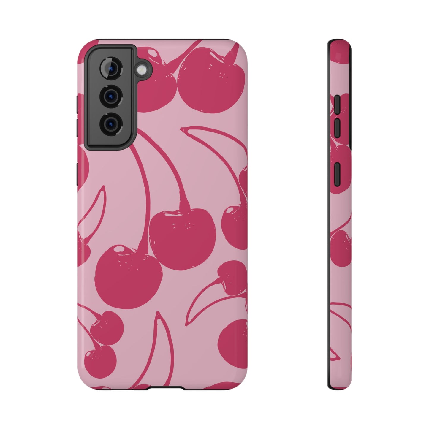 Pink Juicy Cherry Impact-Resistant Case