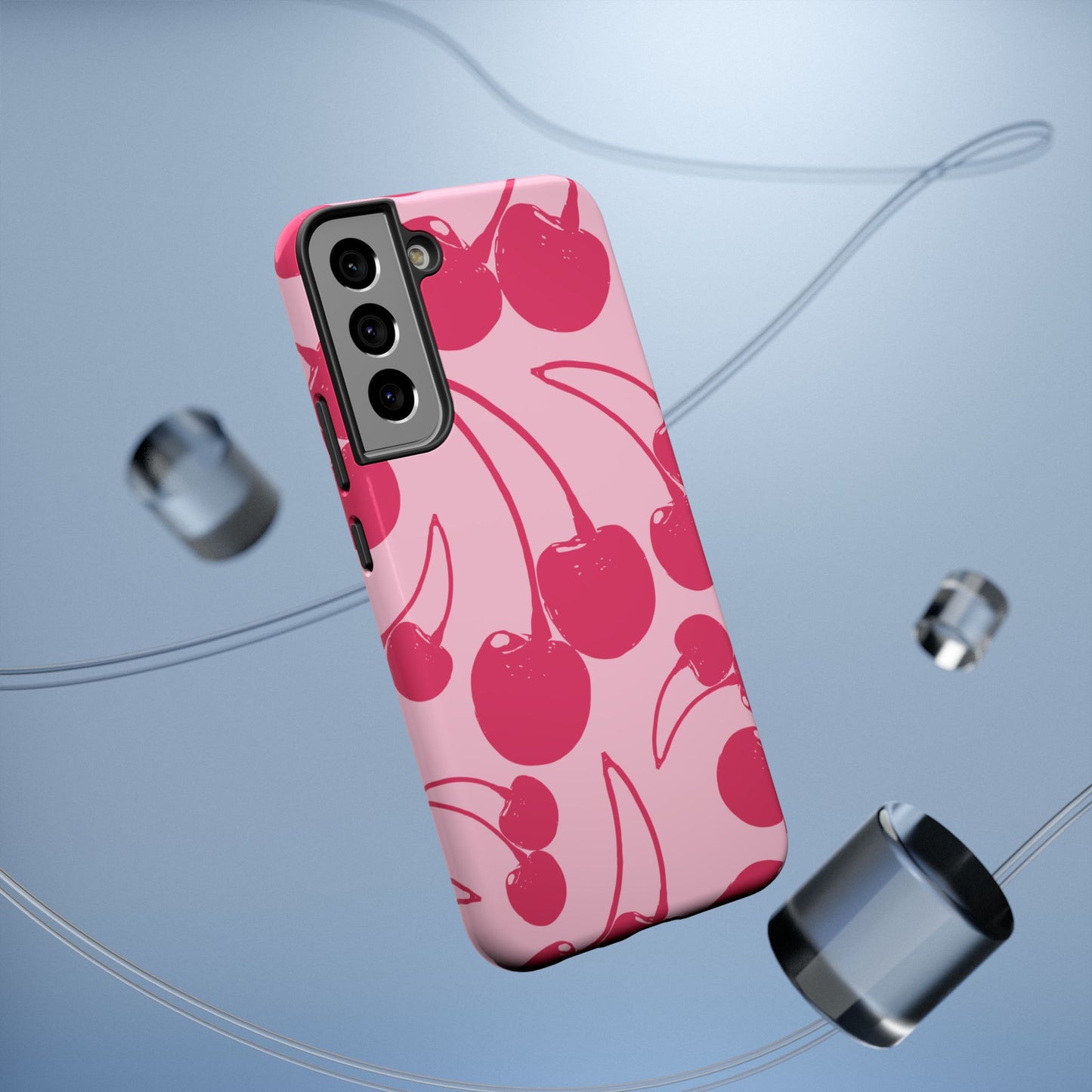 Pink Juicy Cherry Impact-Resistant Case