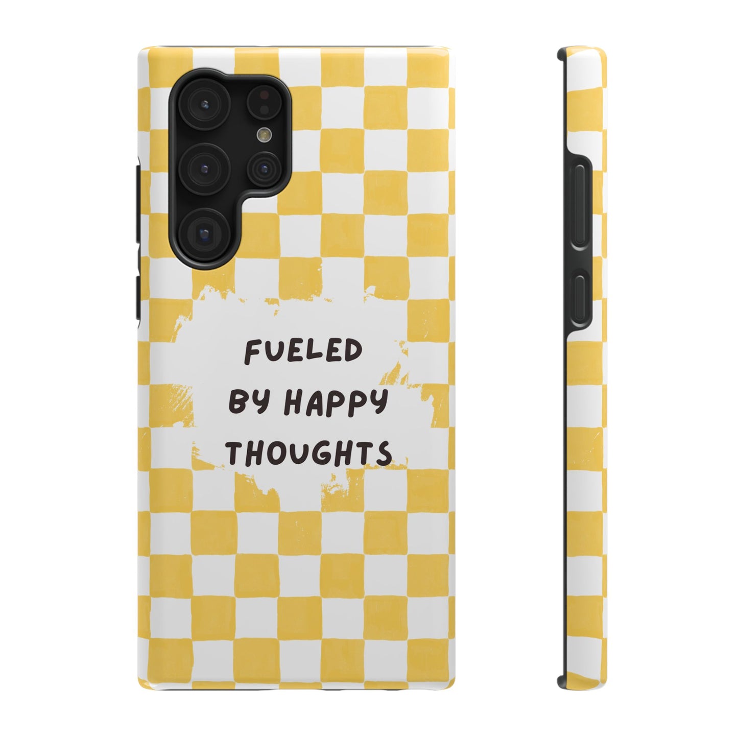 Fueled By Happy Thoughts Impact-Resistant Phone Case