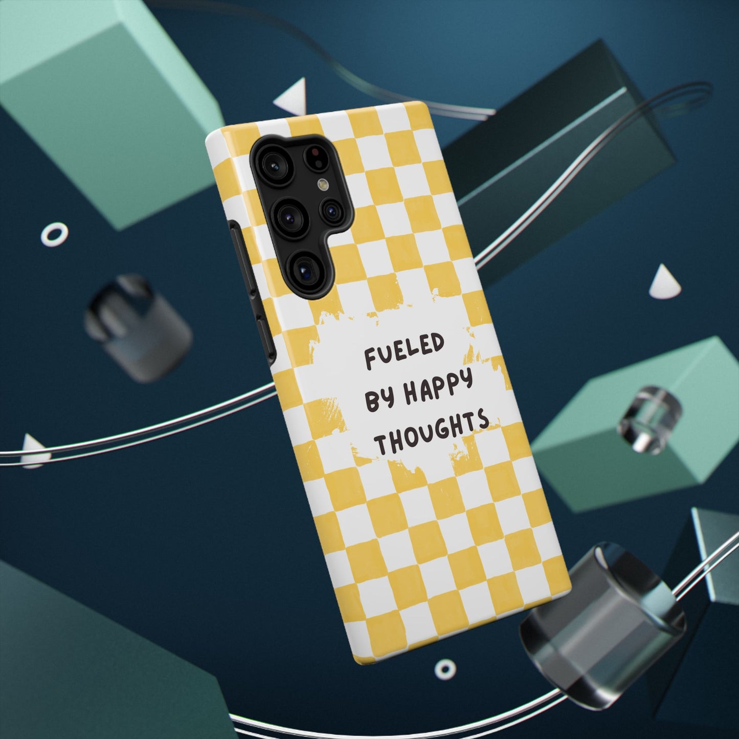 Fueled By Happy Thoughts Impact-Resistant Phone Case