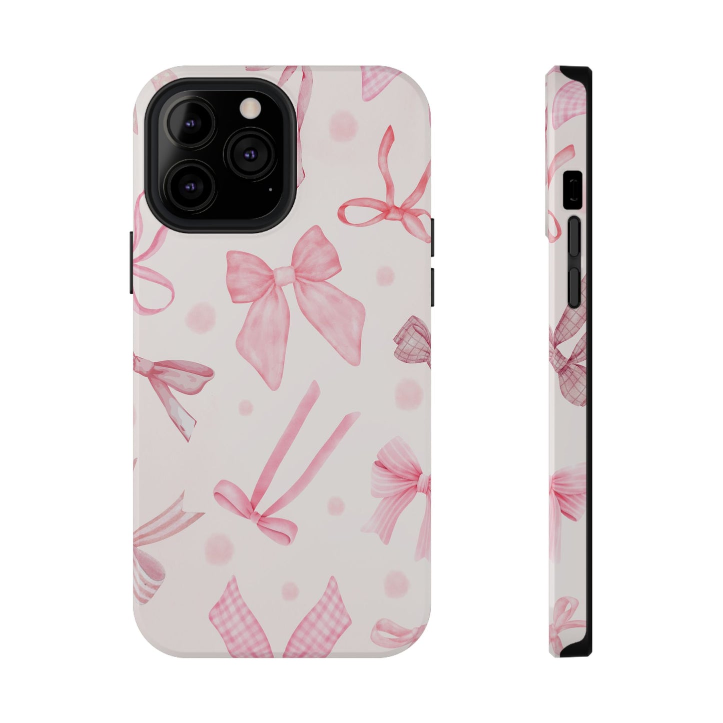 Pink Bows Impact-Resistant Phone Case
