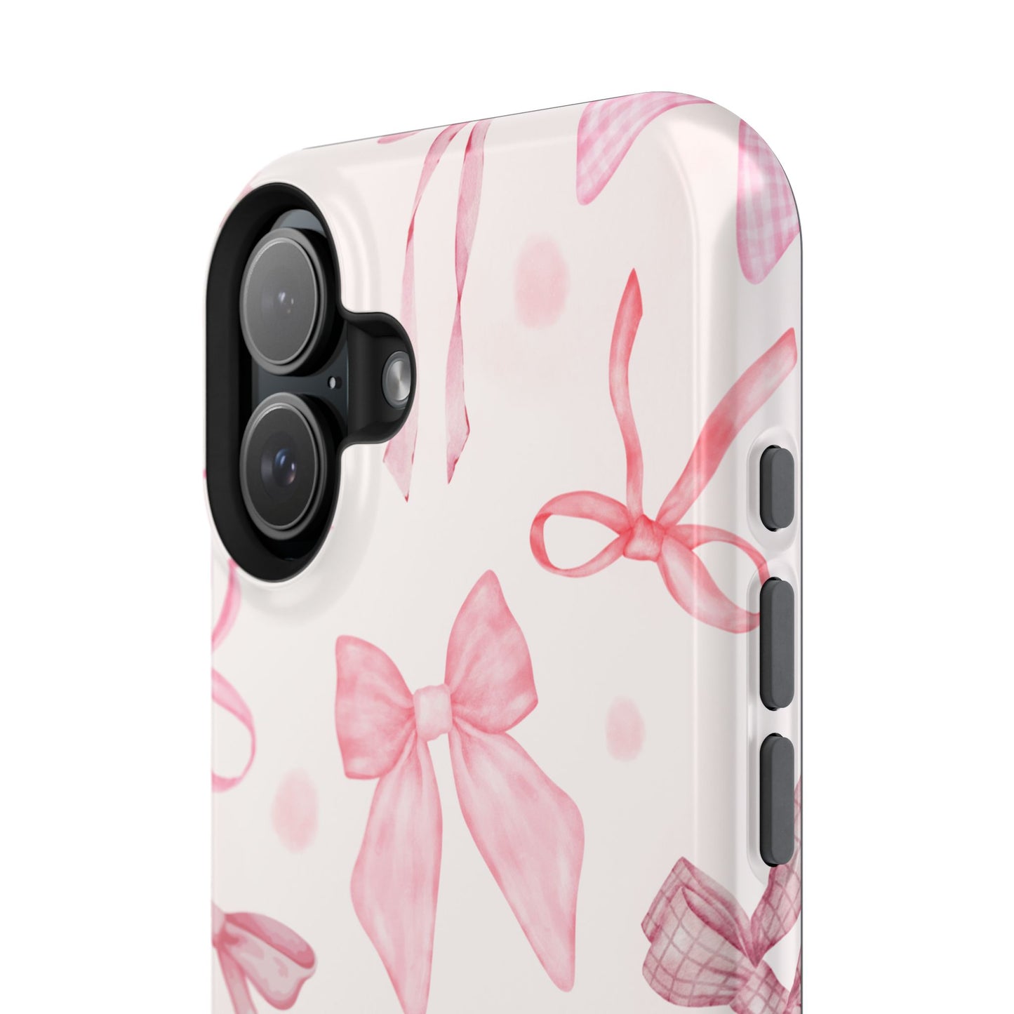 Pink Bows Impact-Resistant Phone Case