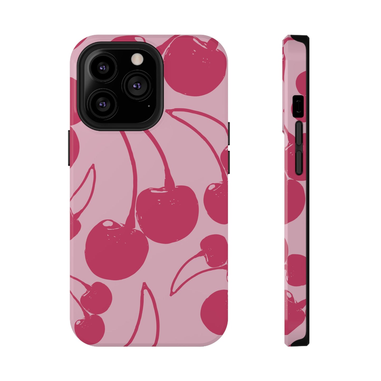 Pink Juicy Cherry Impact-Resistant Case