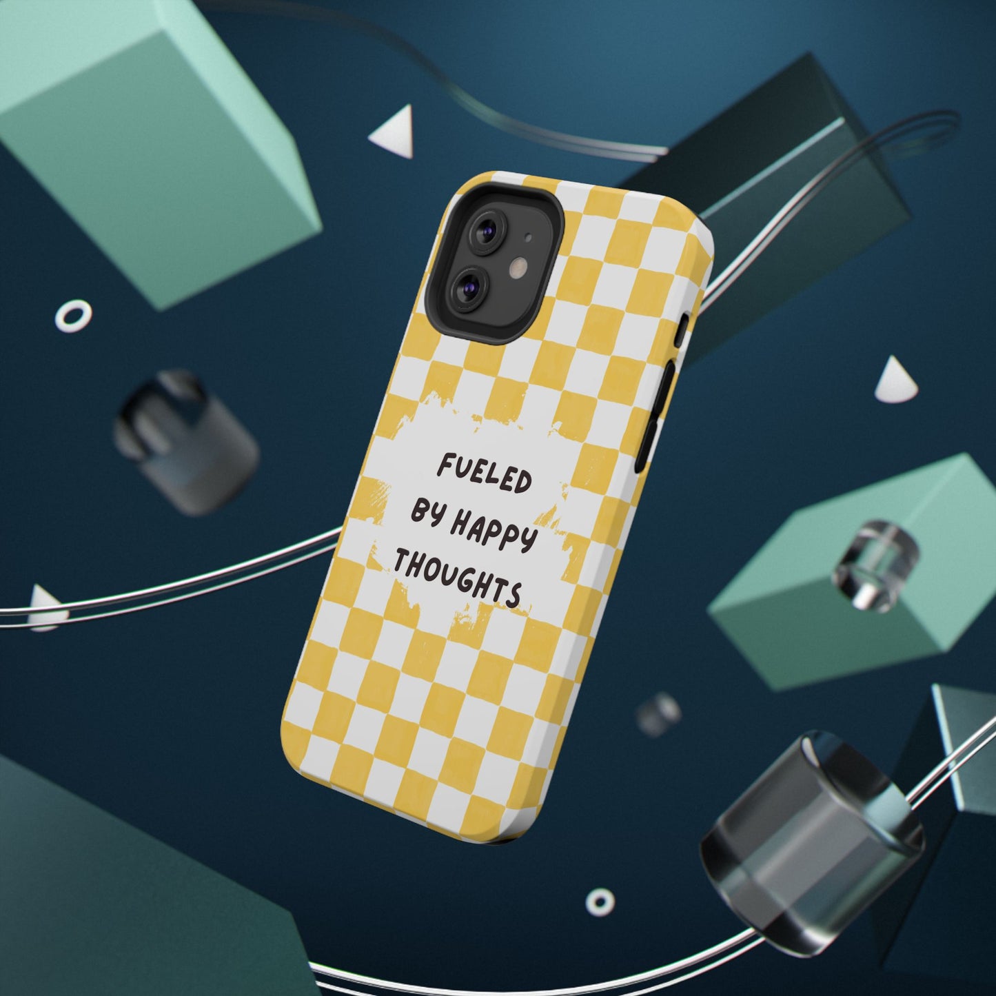 Fueled By Happy Thoughts Impact-Resistant Phone Case
