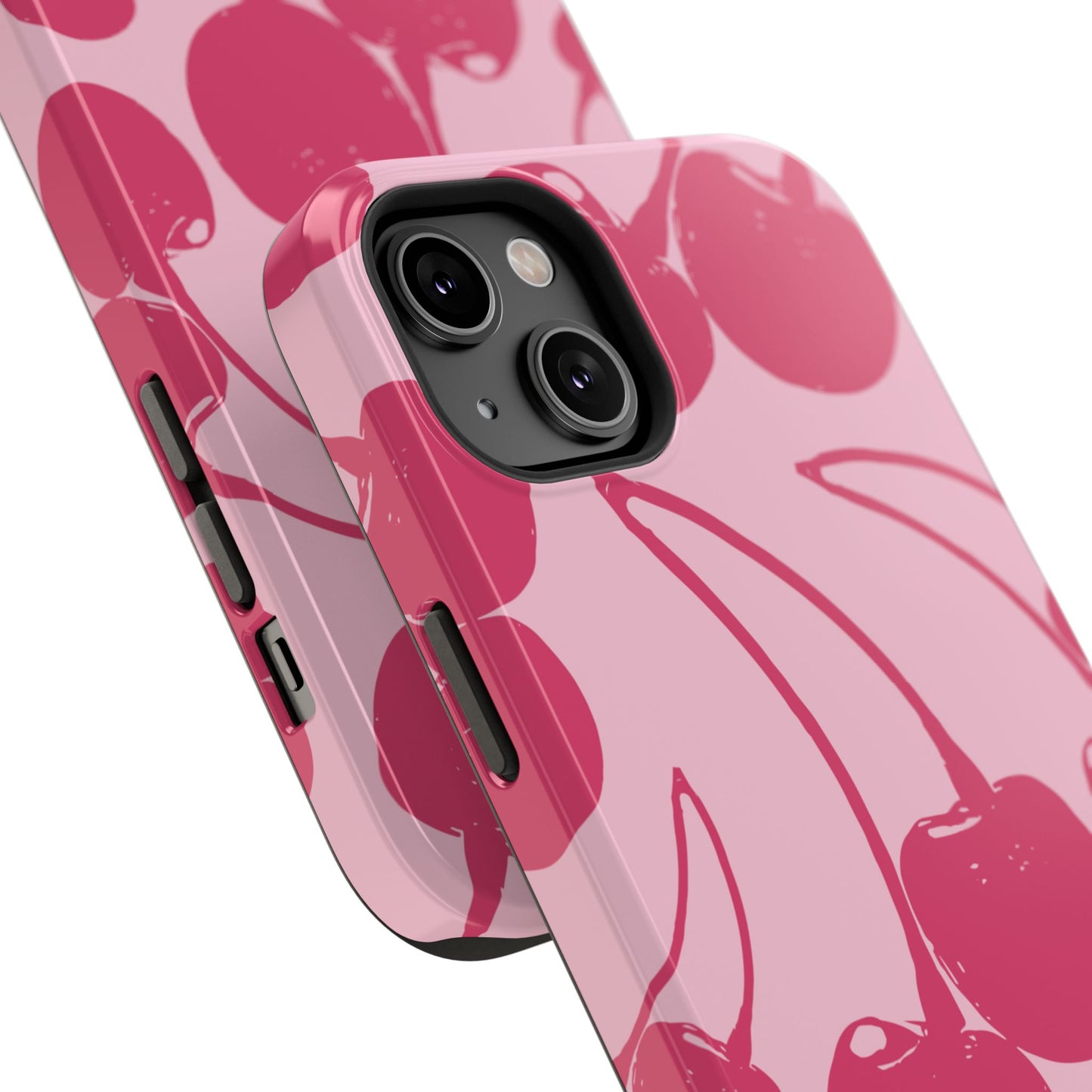 Pink Juicy Cherry Impact-Resistant Case