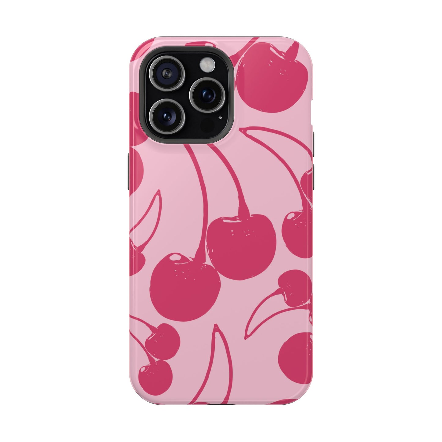 Pink Juicy Cherry Impact-Resistant Case