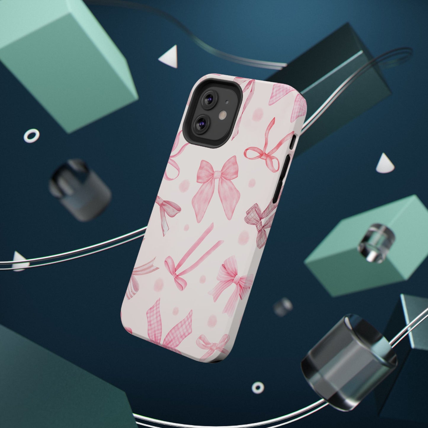 Pink Bows Impact-Resistant Phone Case