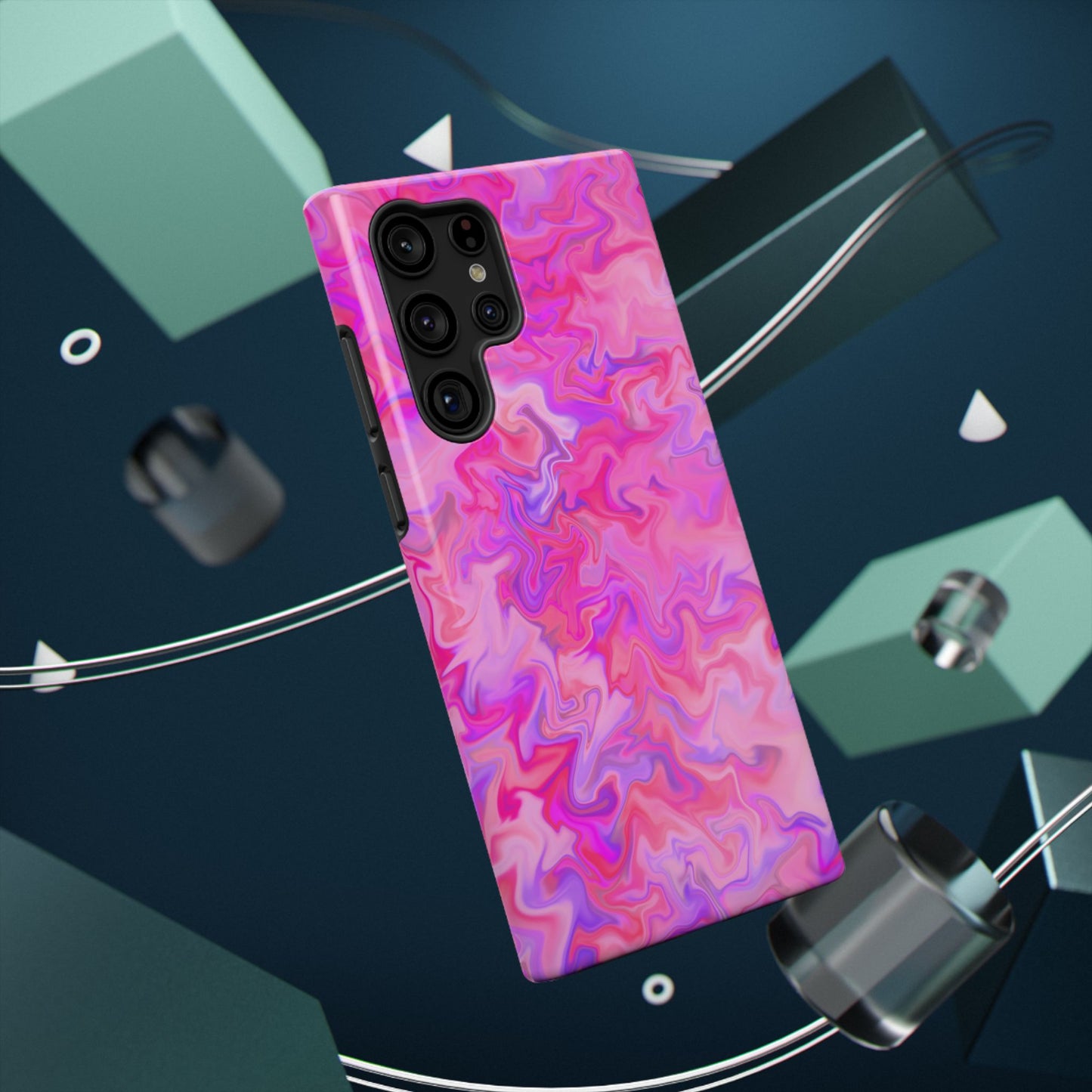 Hot Pink Fantasy Impact-Resistant Phone Case