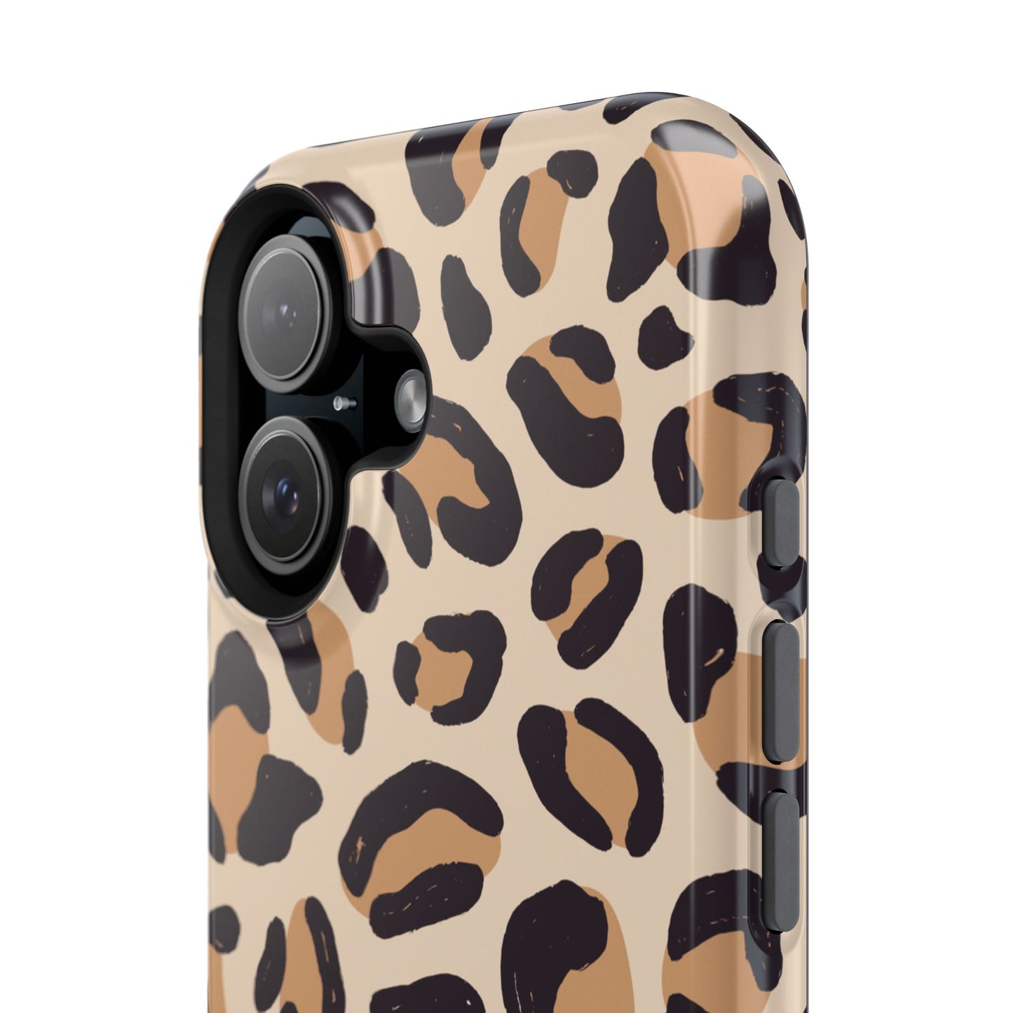 Glam Leopard Print Impact-Resistant Phone Case