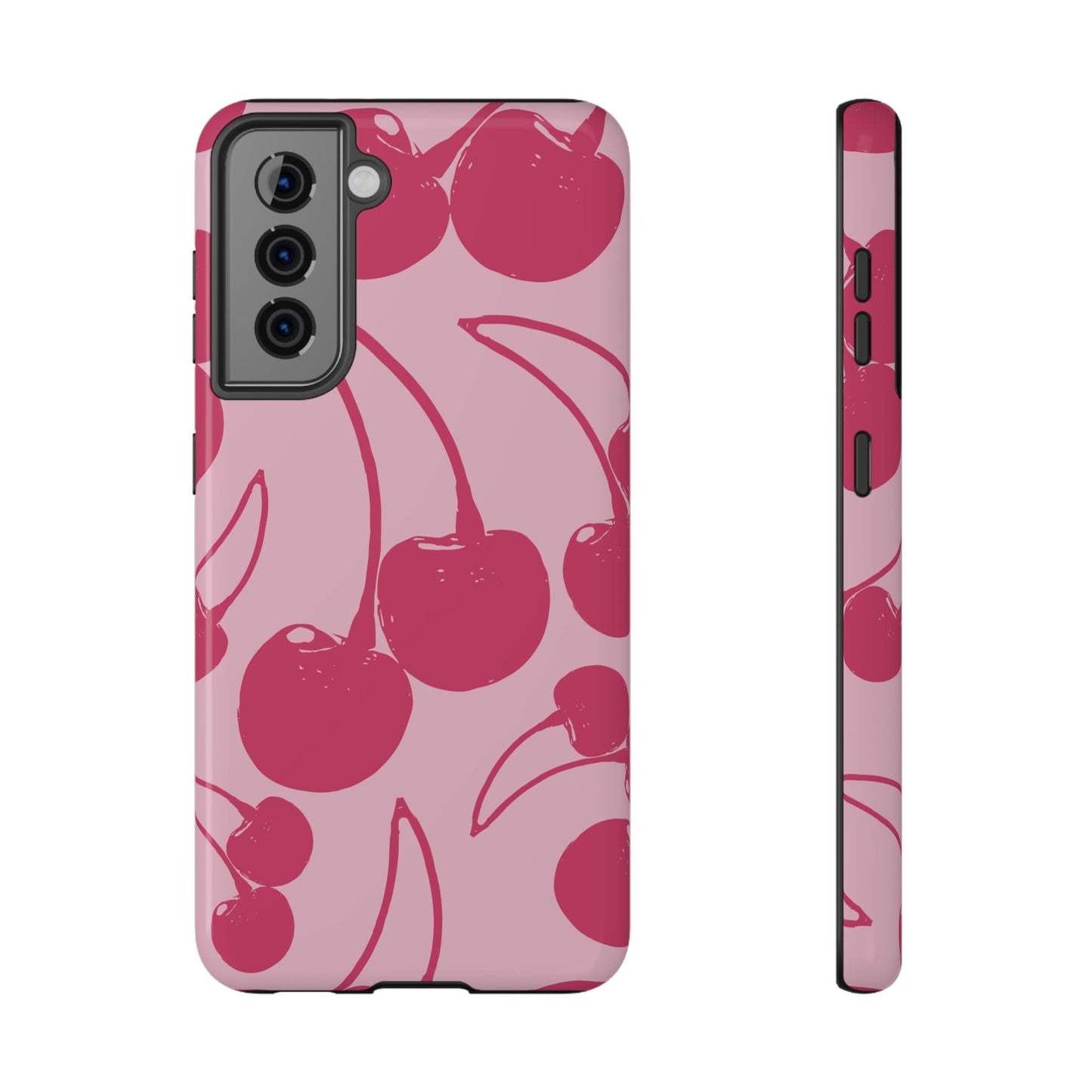 Pink Juicy Cherry Impact-Resistant Case