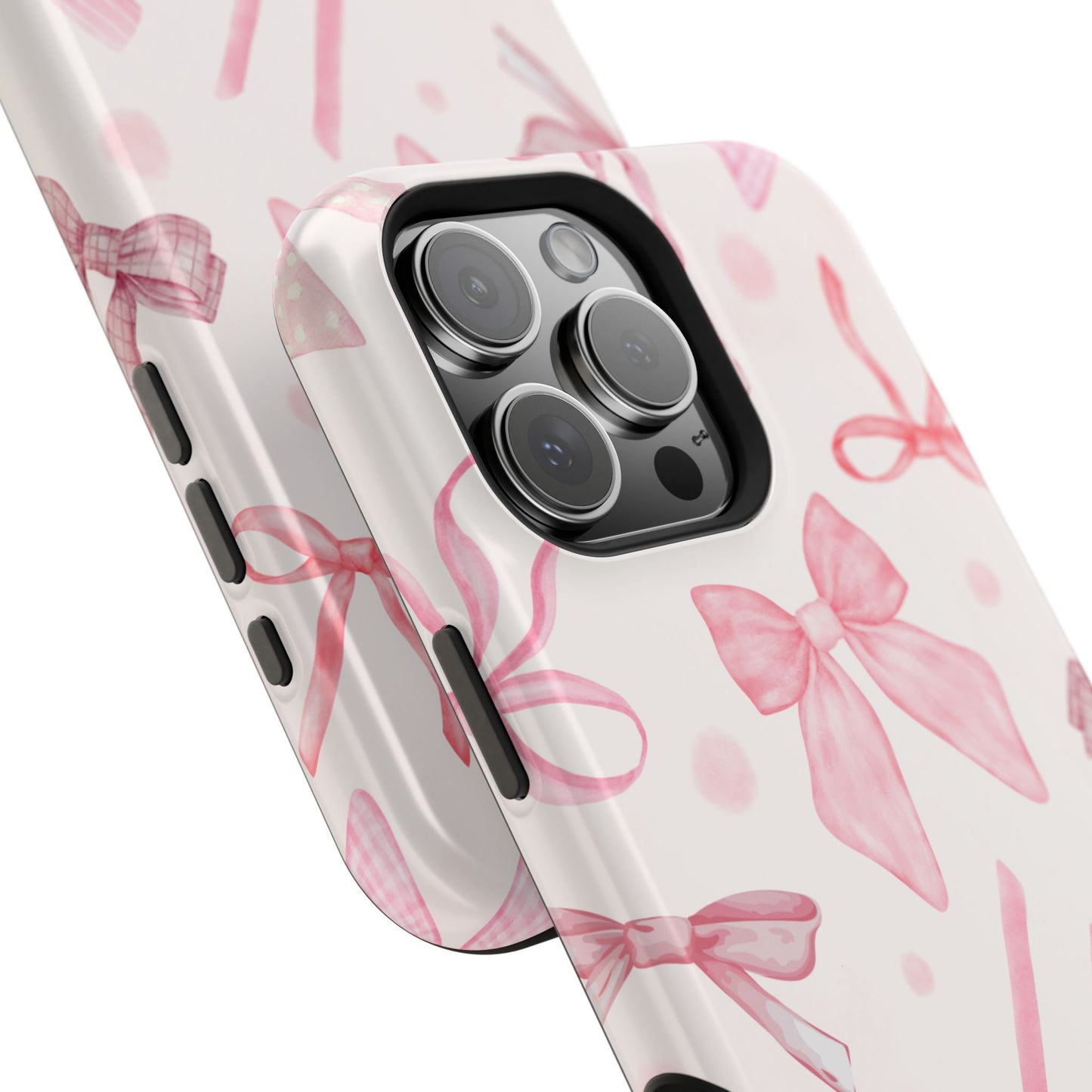 Pink Bows Impact-Resistant Phone Case