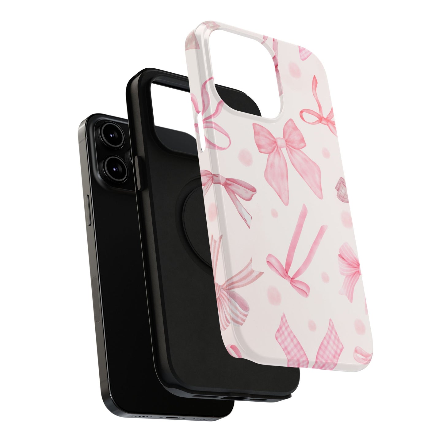 Pink Bows Impact-Resistant Phone Case