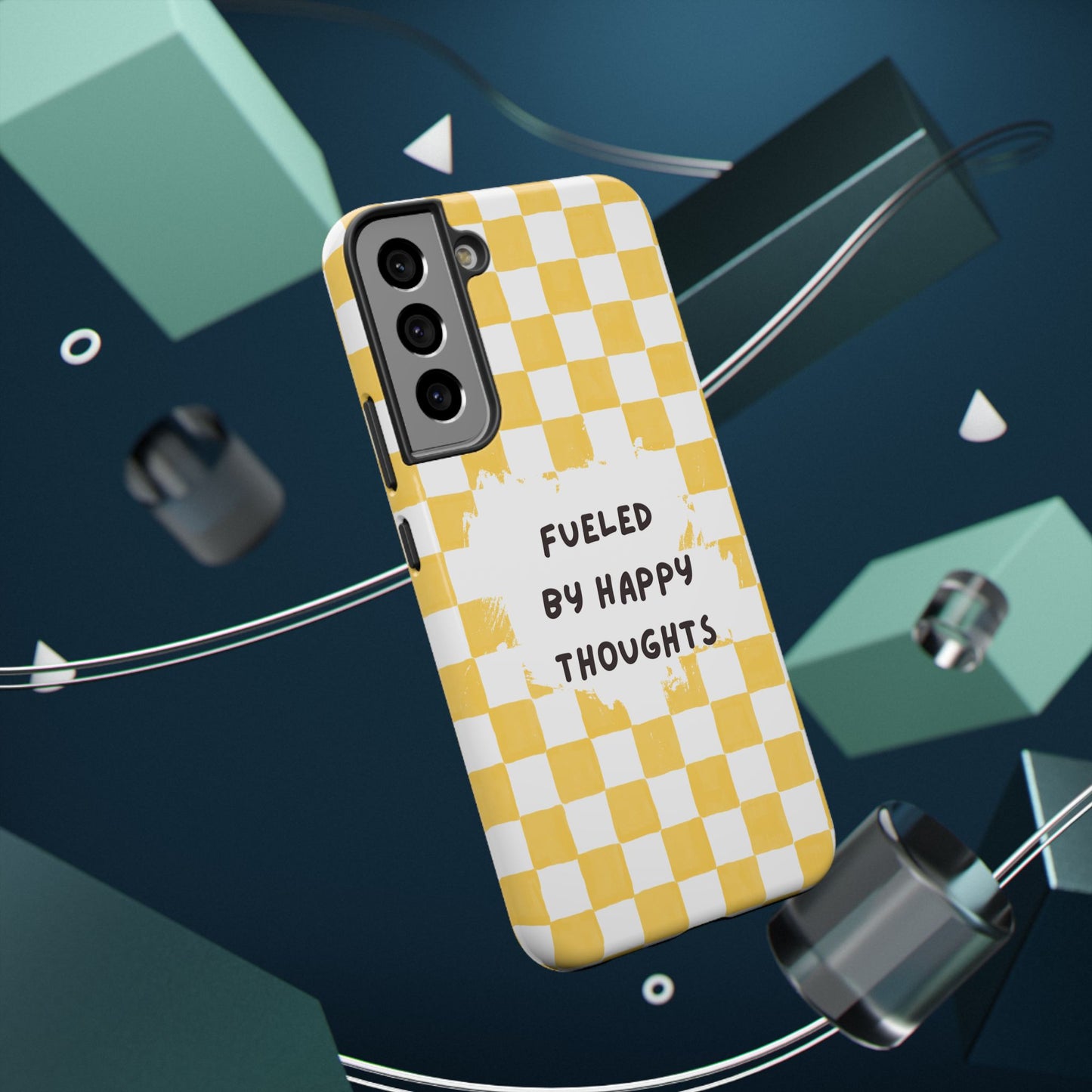 Fueled By Happy Thoughts Impact-Resistant Phone Case