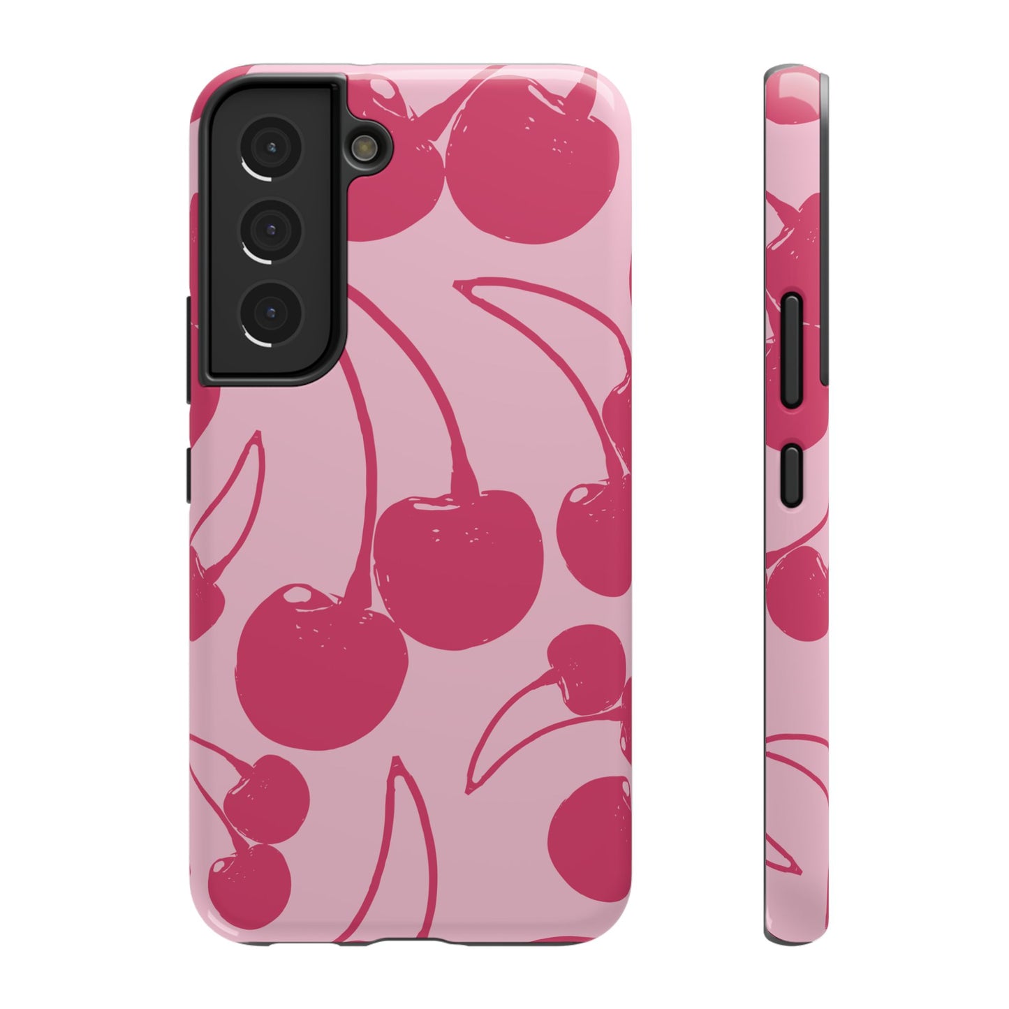 Pink Juicy Cherry Impact-Resistant Case