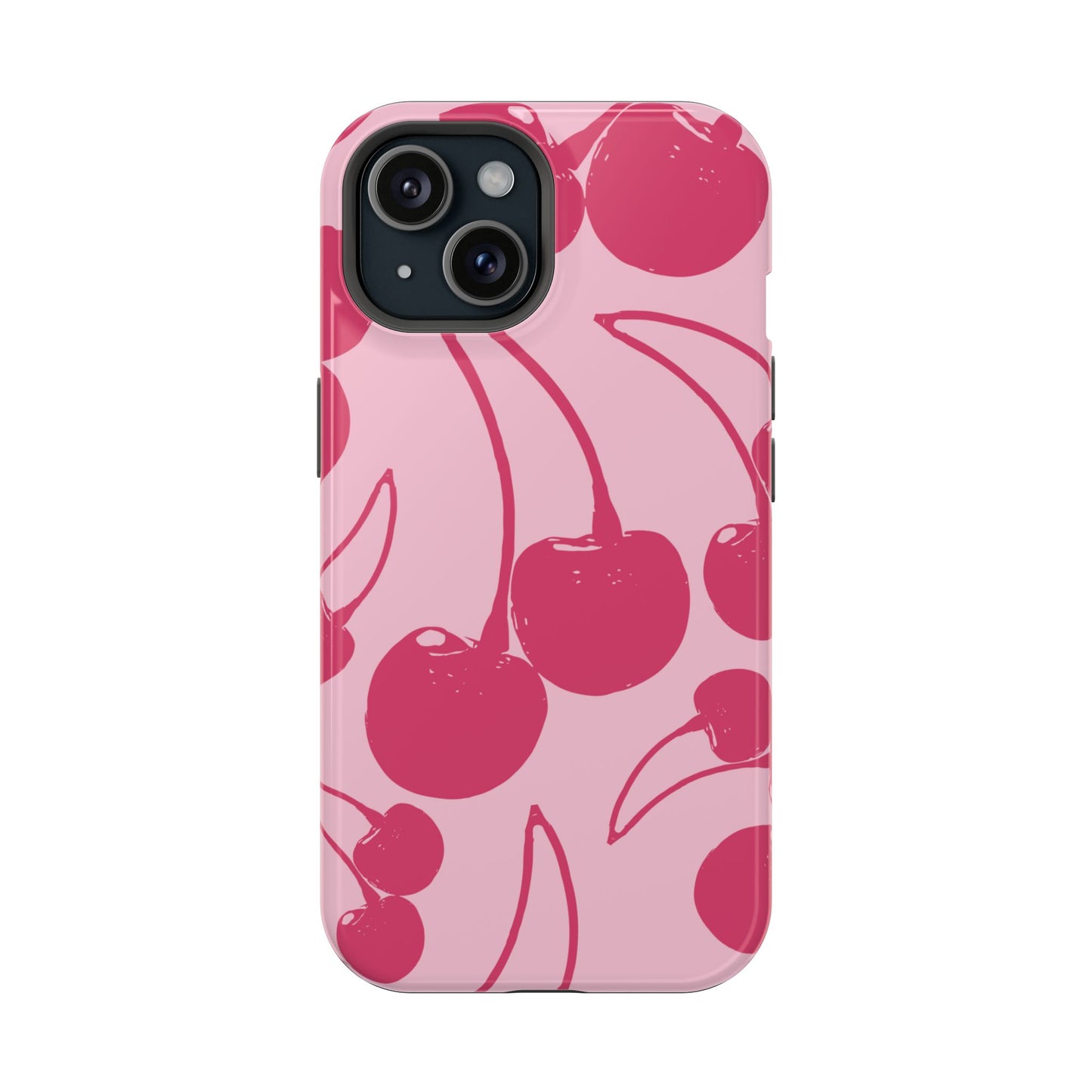 Pink Juicy Cherry Impact-Resistant Case