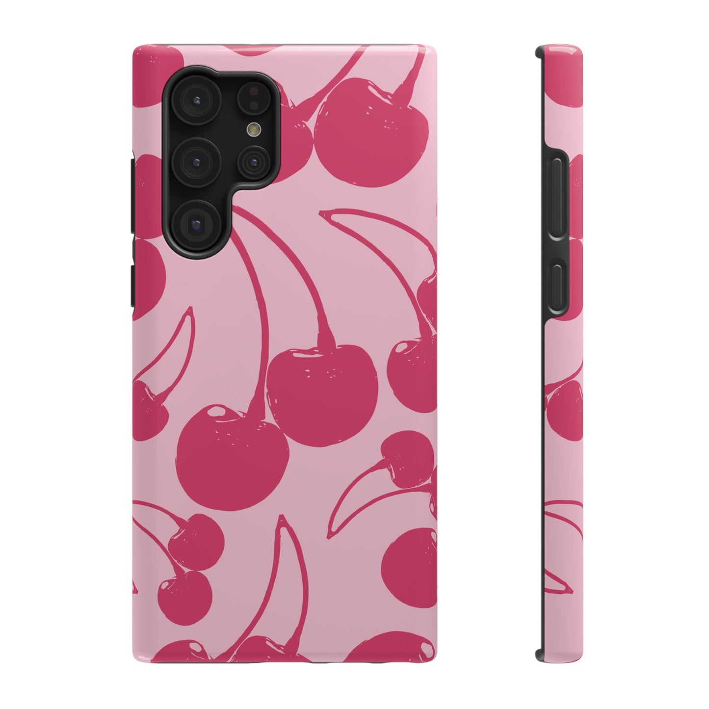Pink Juicy Cherry Impact-Resistant Case