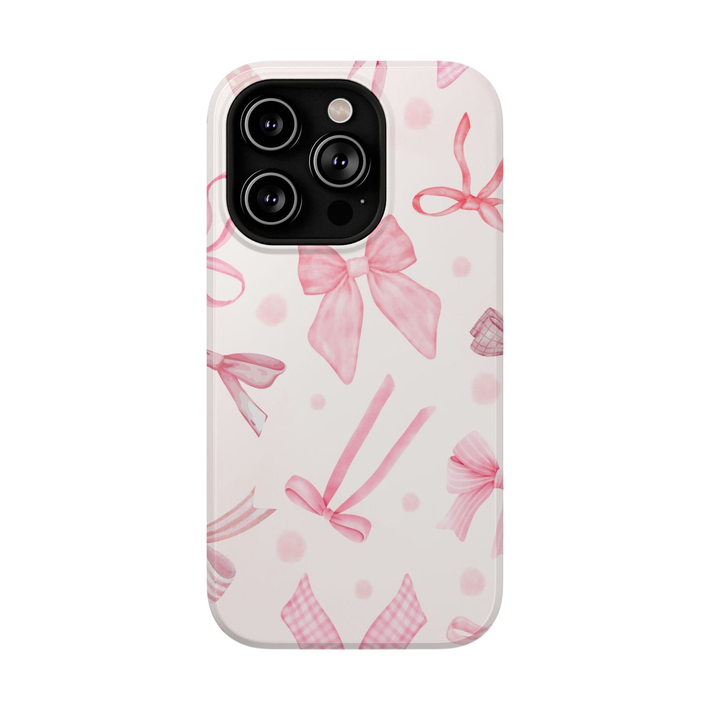 Pink Bows Impact-Resistant Phone Case
