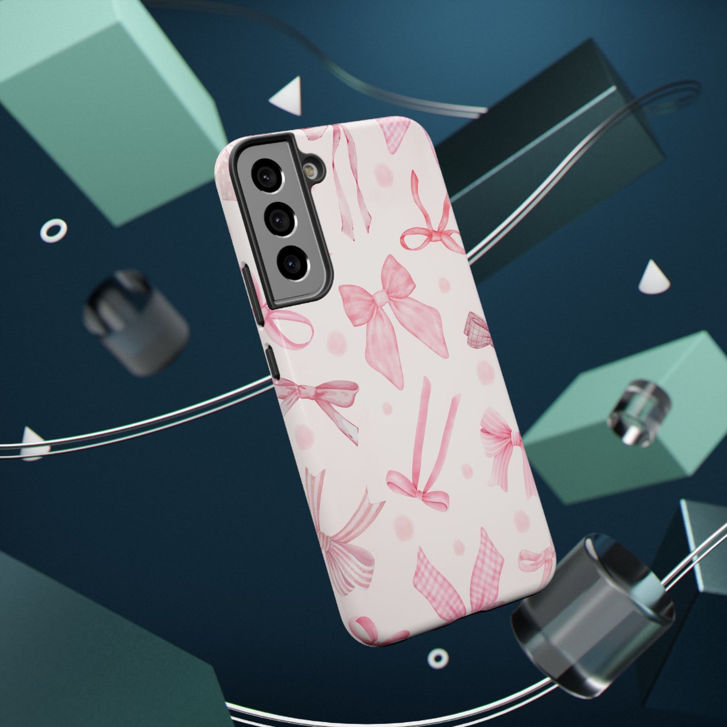 Pink Bows Impact-Resistant Phone Case