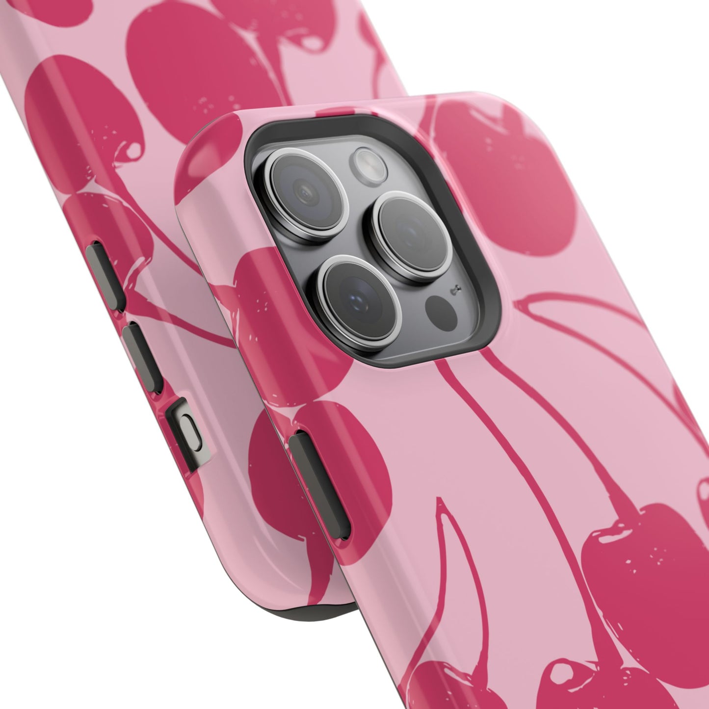 Pink Juicy Cherry Impact-Resistant Case
