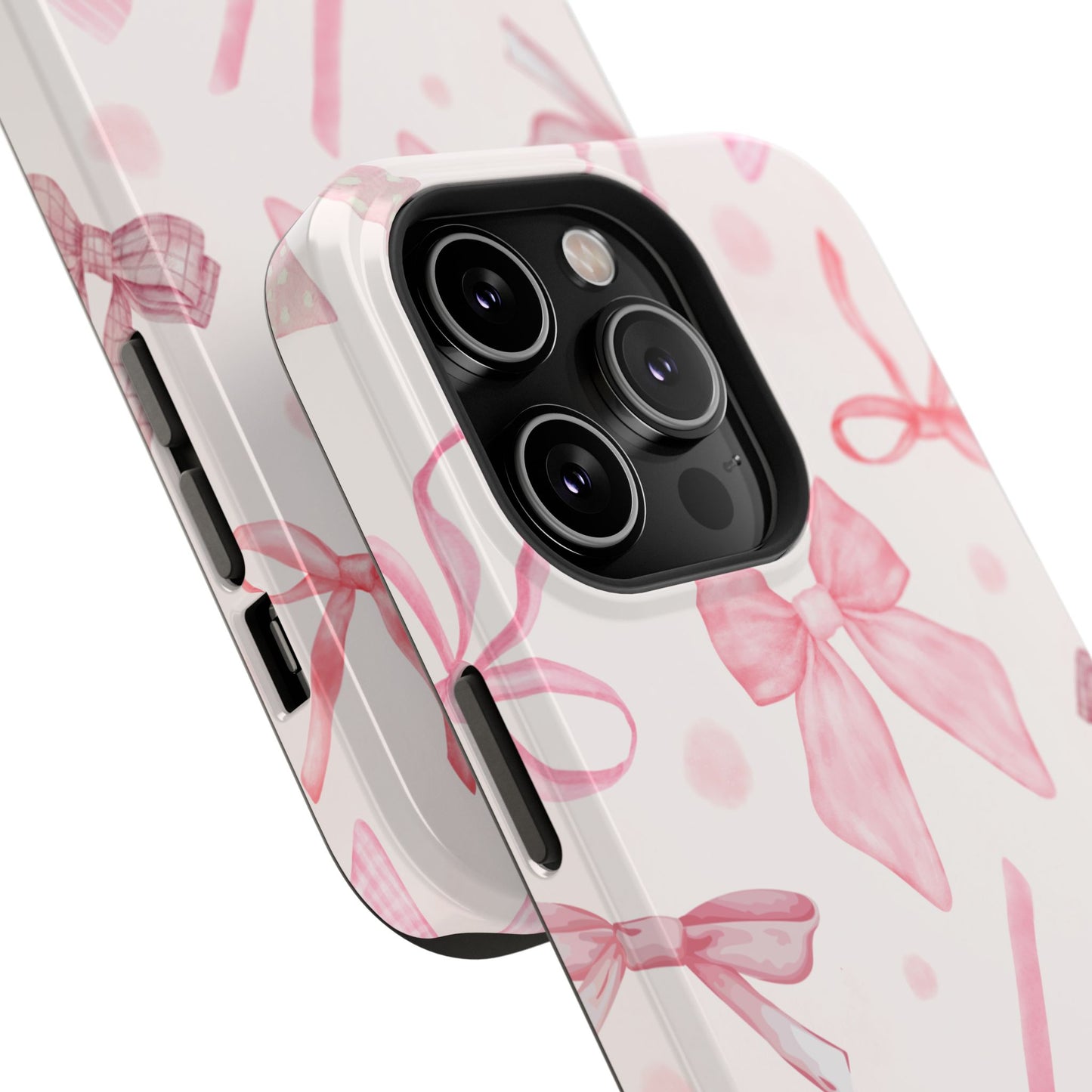 Pink Bows Impact-Resistant Phone Case