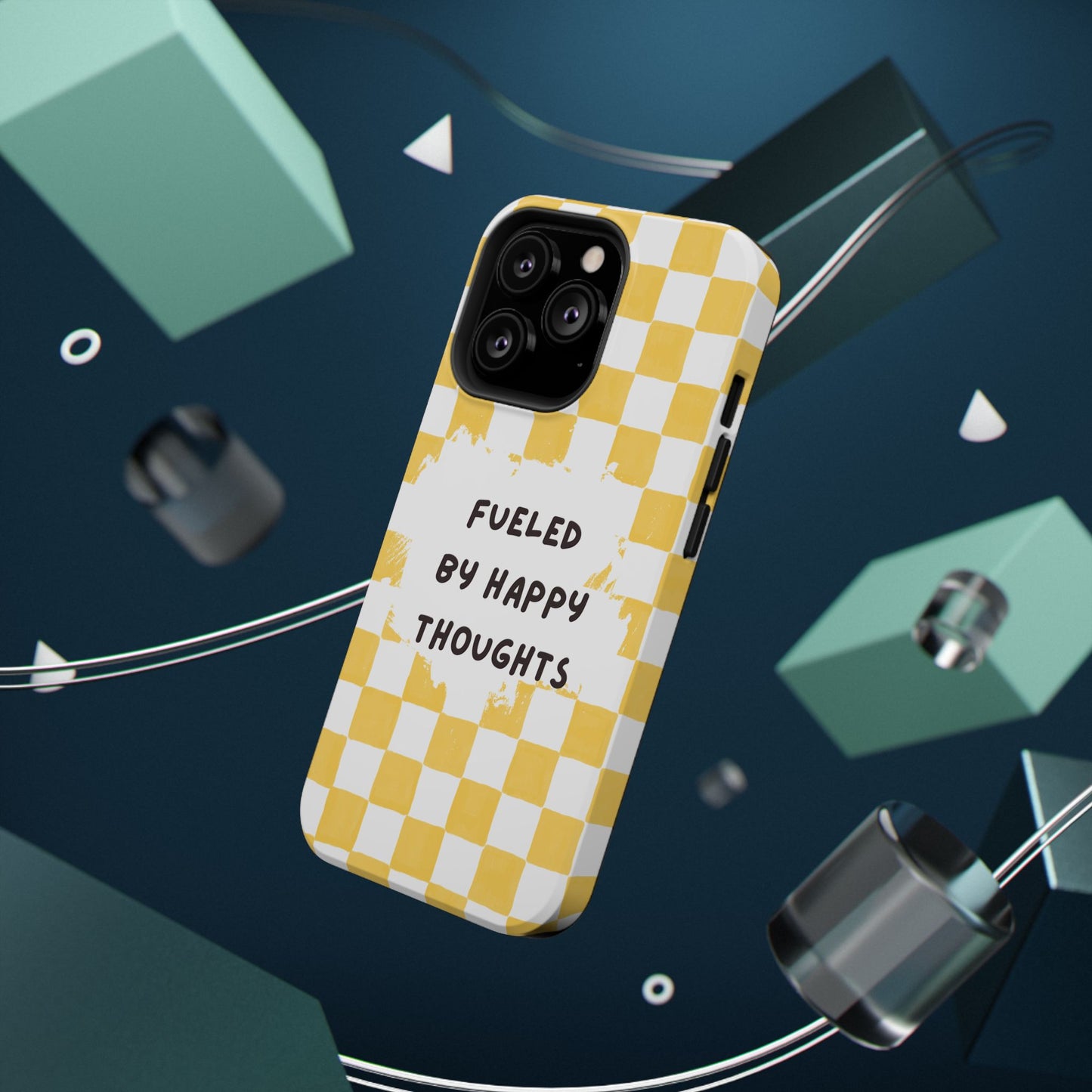 Fueled By Happy Thoughts Impact-Resistant Phone Case