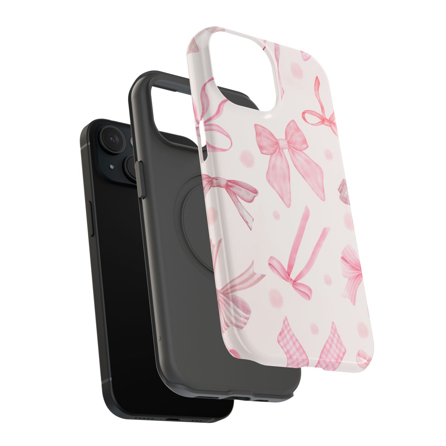 Pink Bows Impact-Resistant Phone Case