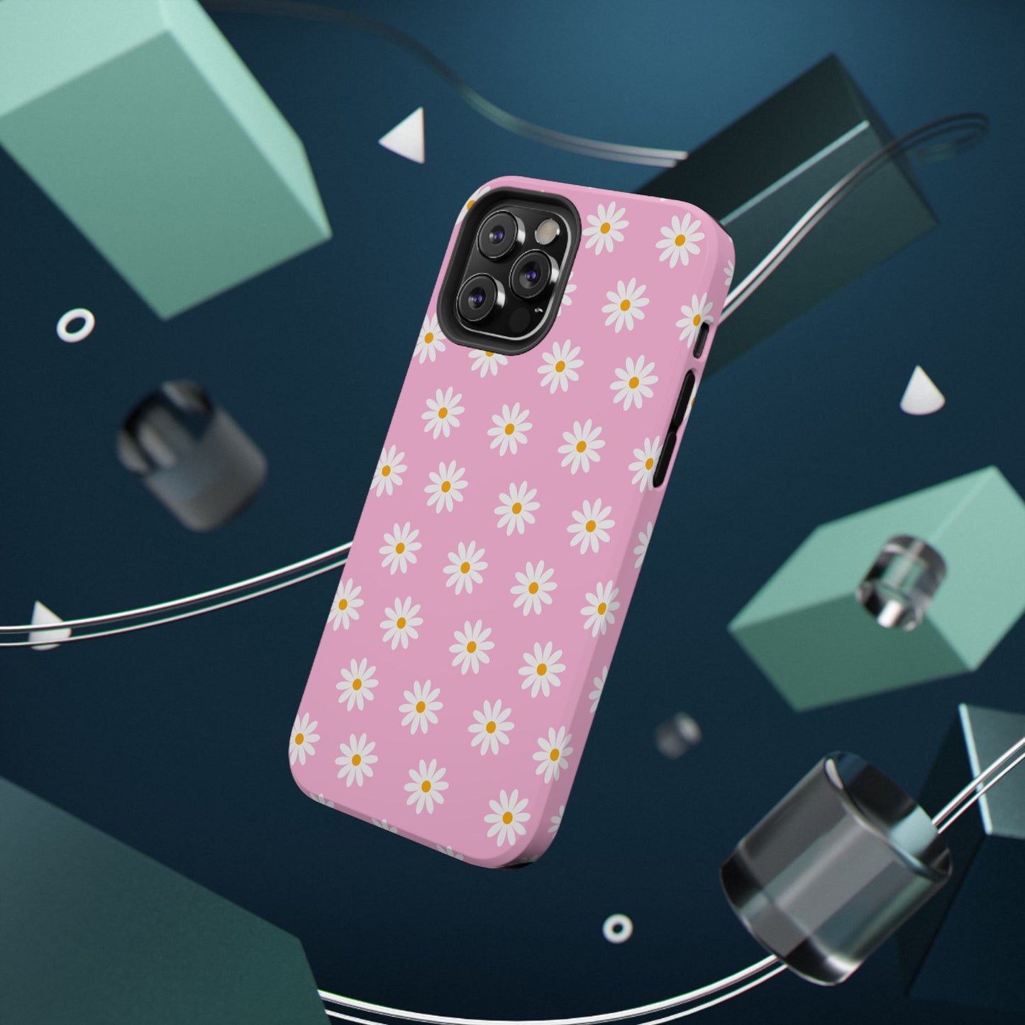 Pink Pastel Flora Impact-Resistant Phone Case