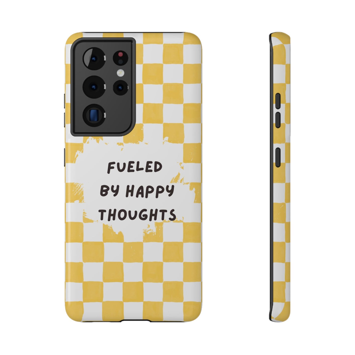 Fueled By Happy Thoughts Impact-Resistant Phone Case