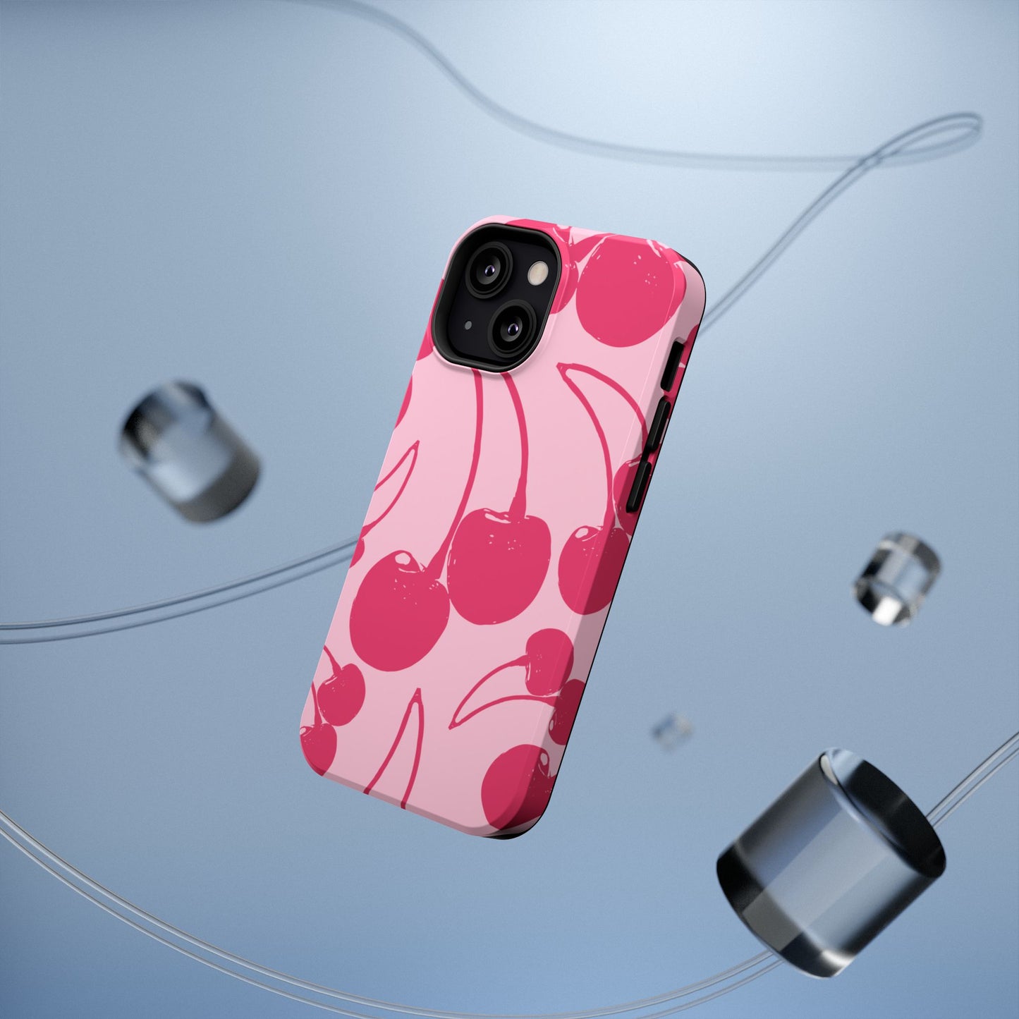 Pink Juicy Cherry Impact-Resistant Case