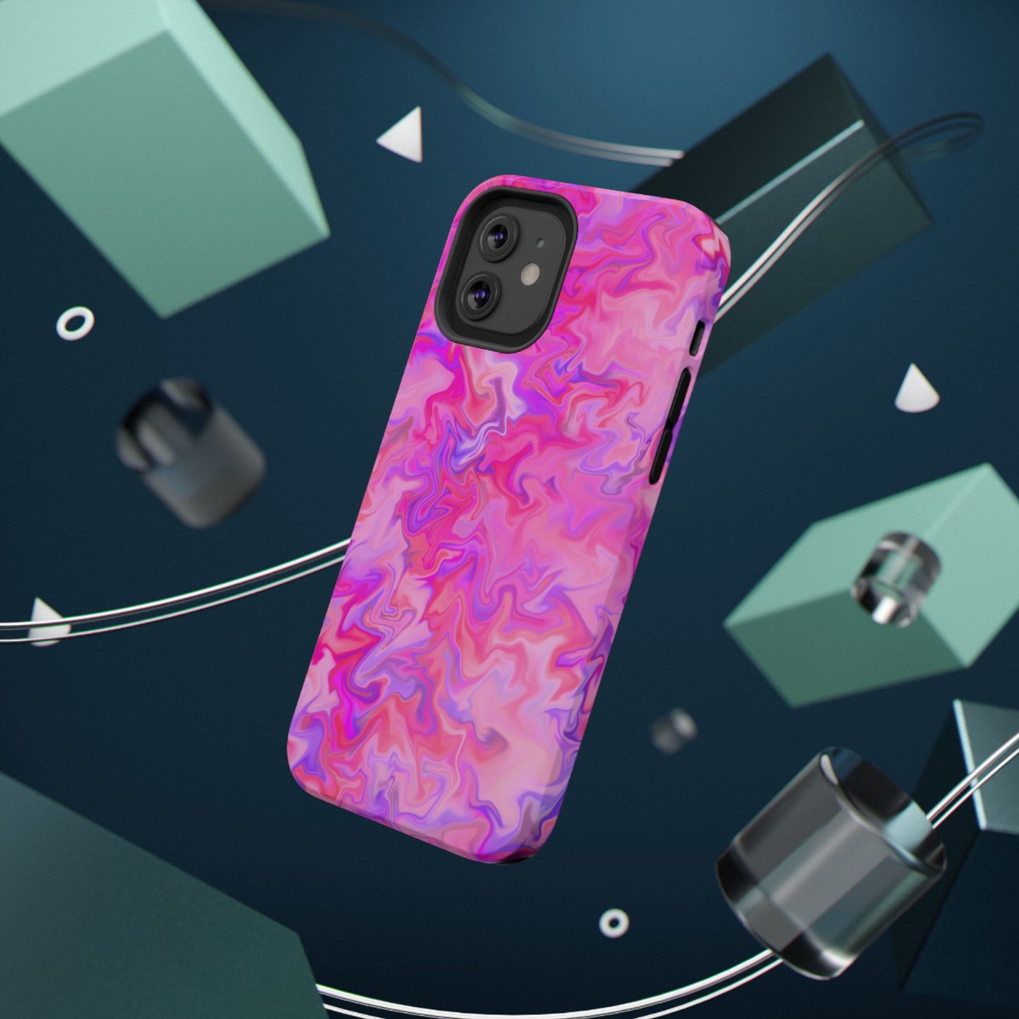 Hot Pink Fantasy Impact-Resistant Phone Case