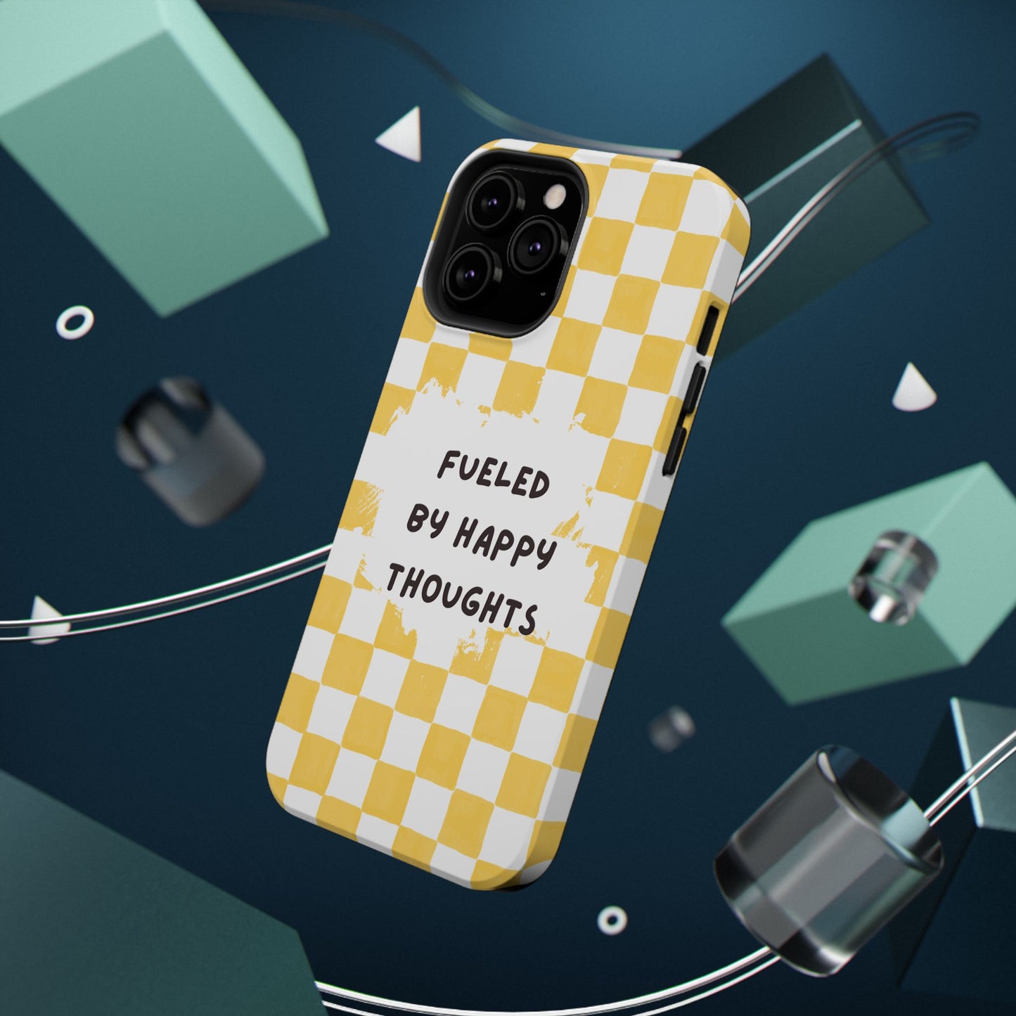Fueled By Happy Thoughts Impact-Resistant Phone Case