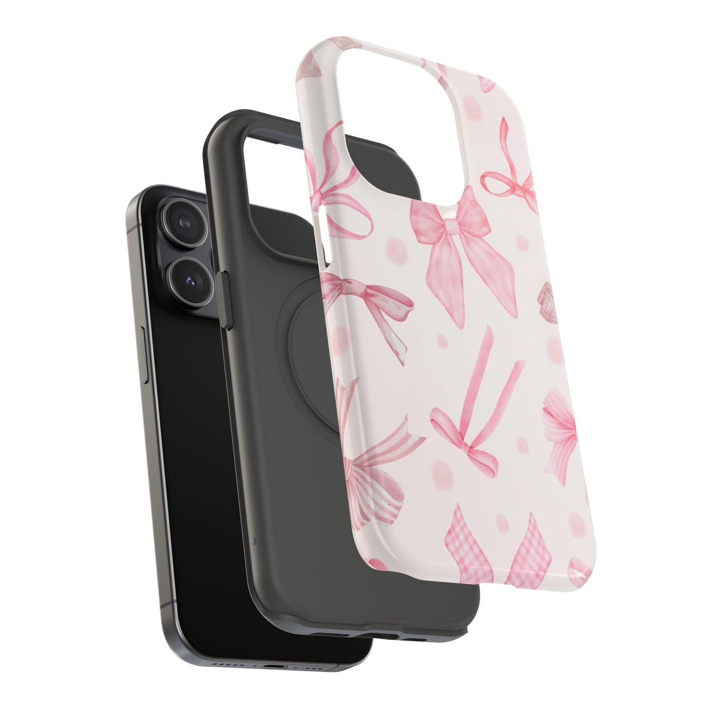 Pink Bows Impact-Resistant Phone Case