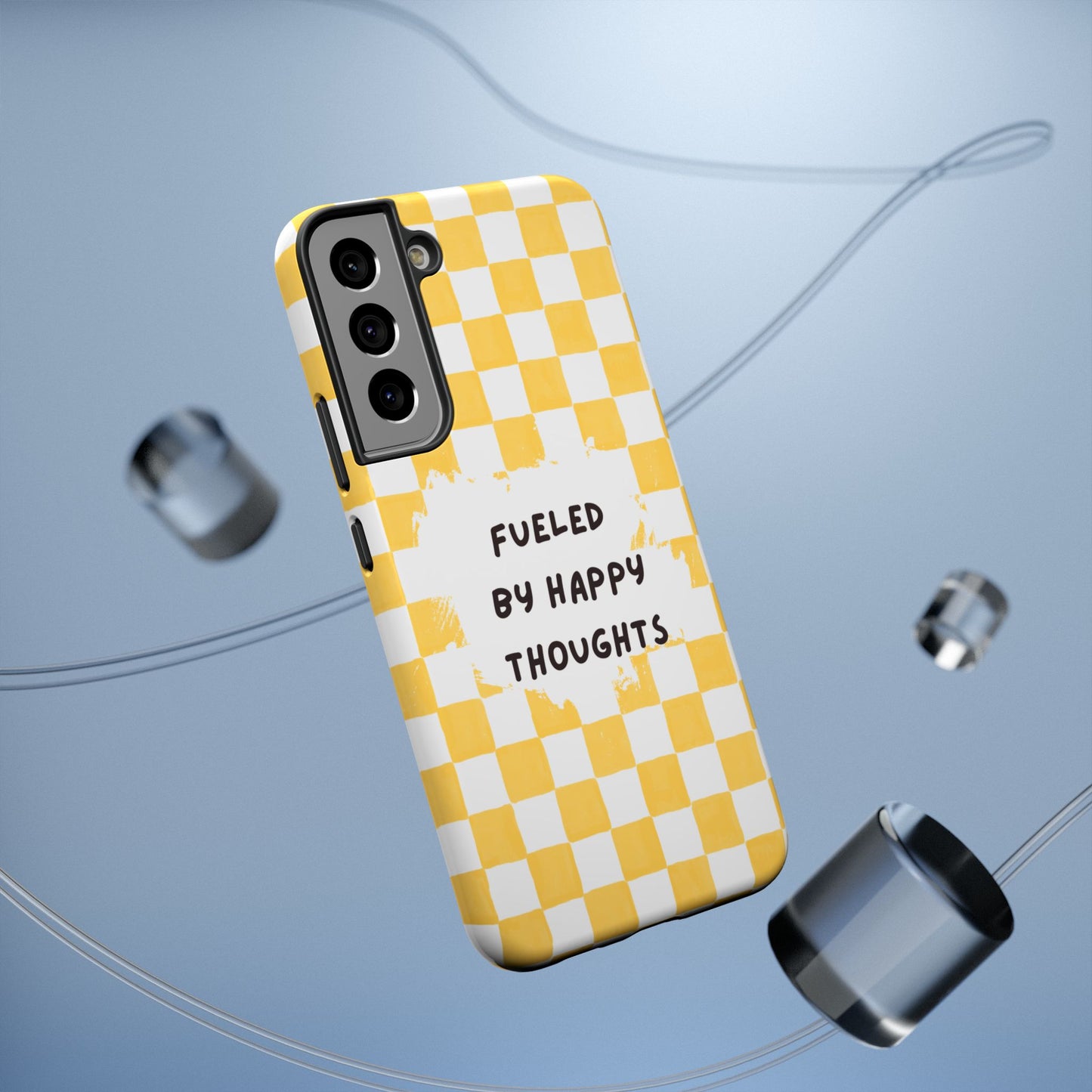 Fueled By Happy Thoughts Impact-Resistant Phone Case