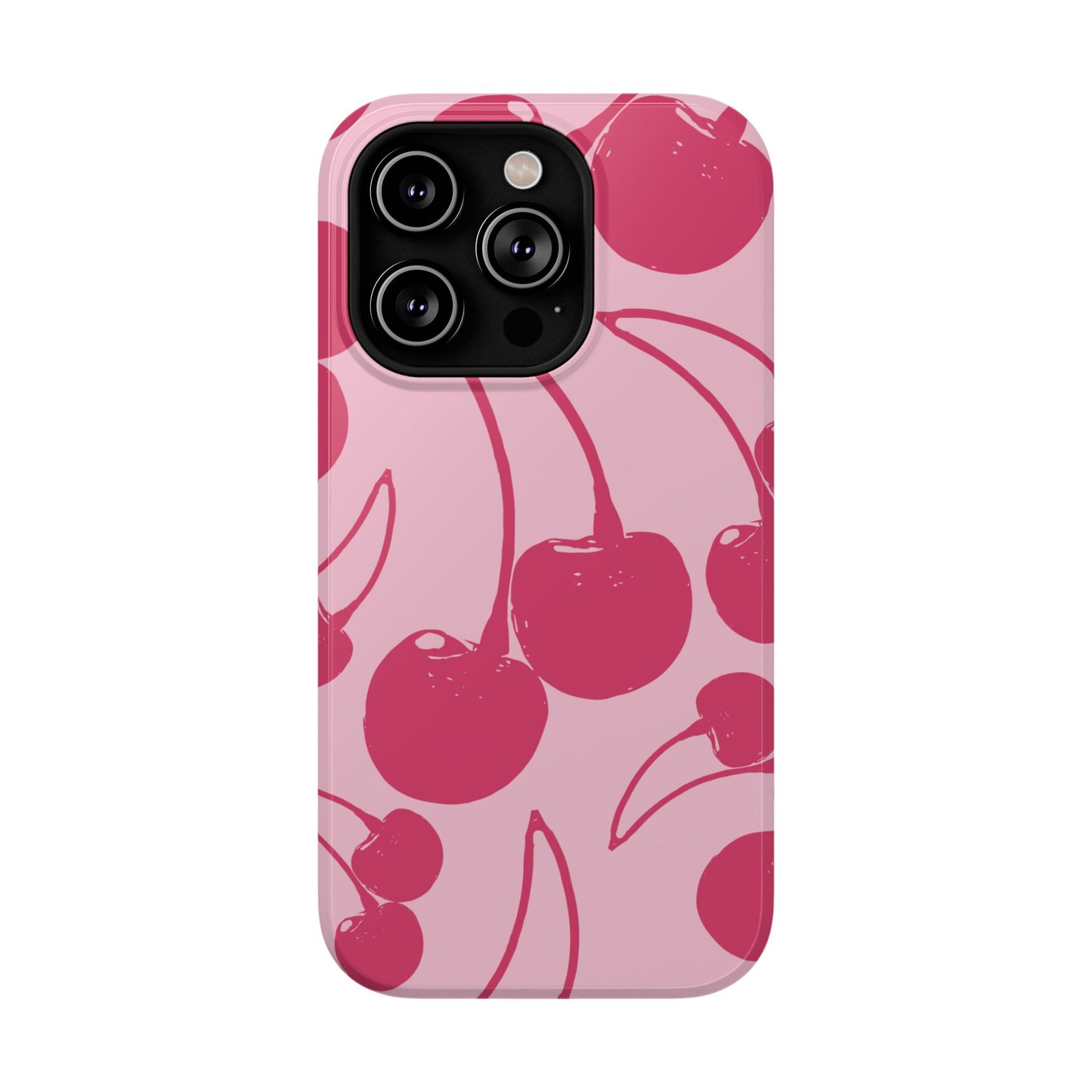 Pink Juicy Cherry Impact-Resistant Case